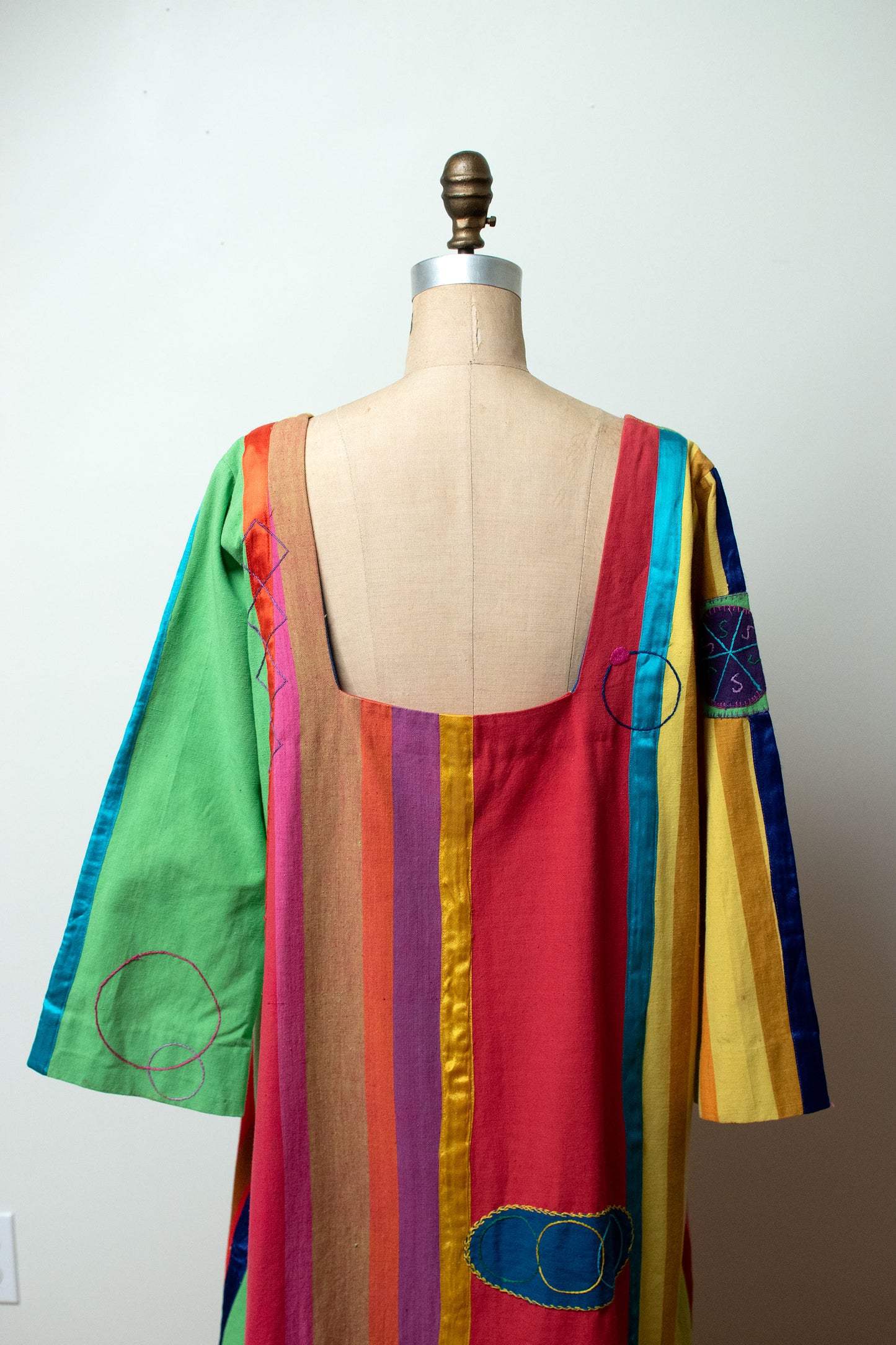 1970s Multi Color Patched Dress | Josefa