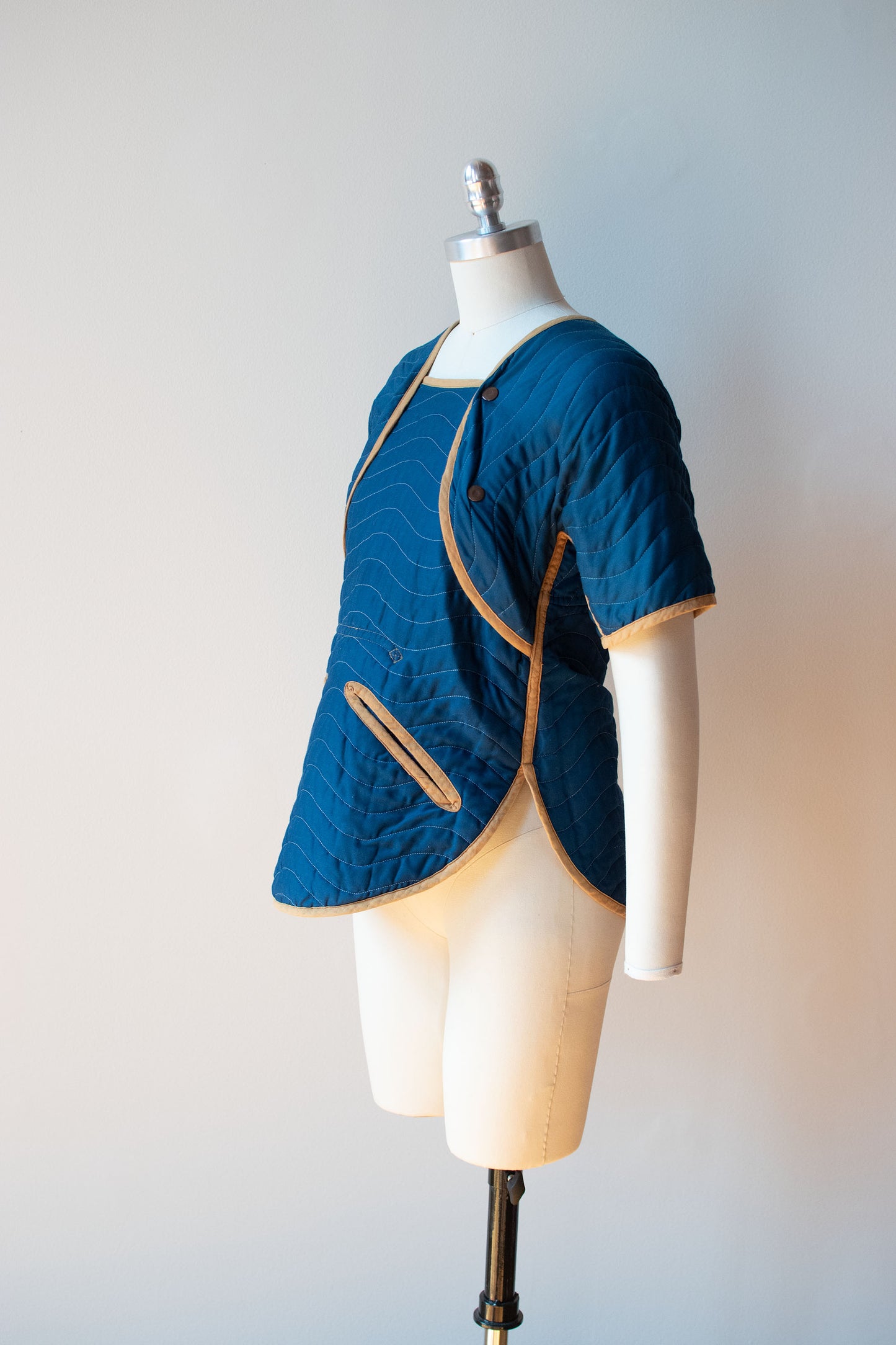 1980s Reversible Quilted Top | Jeanne Marc