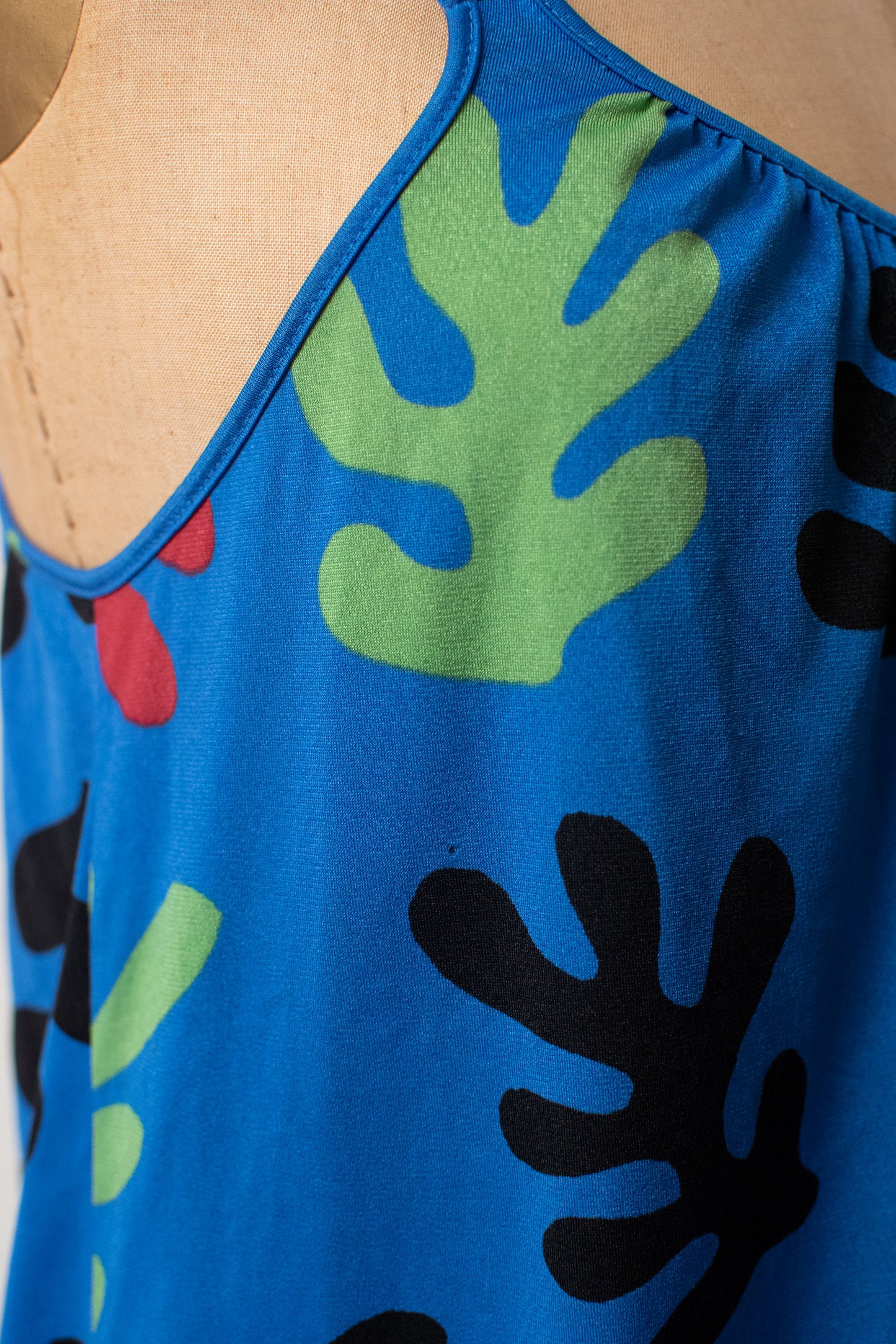 1980s Matisse Print Dress