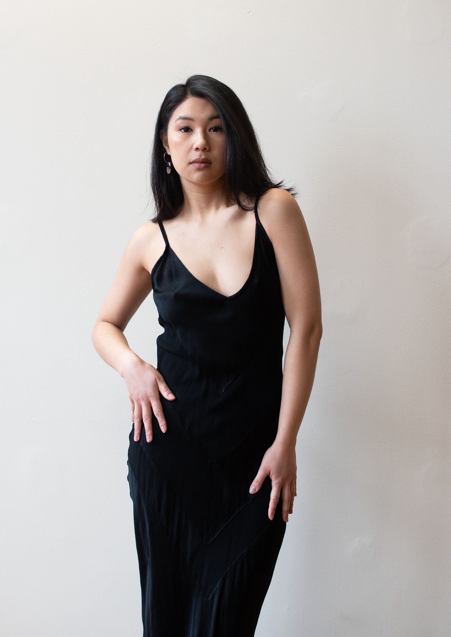 1990s Black Slip Dress | Ghost