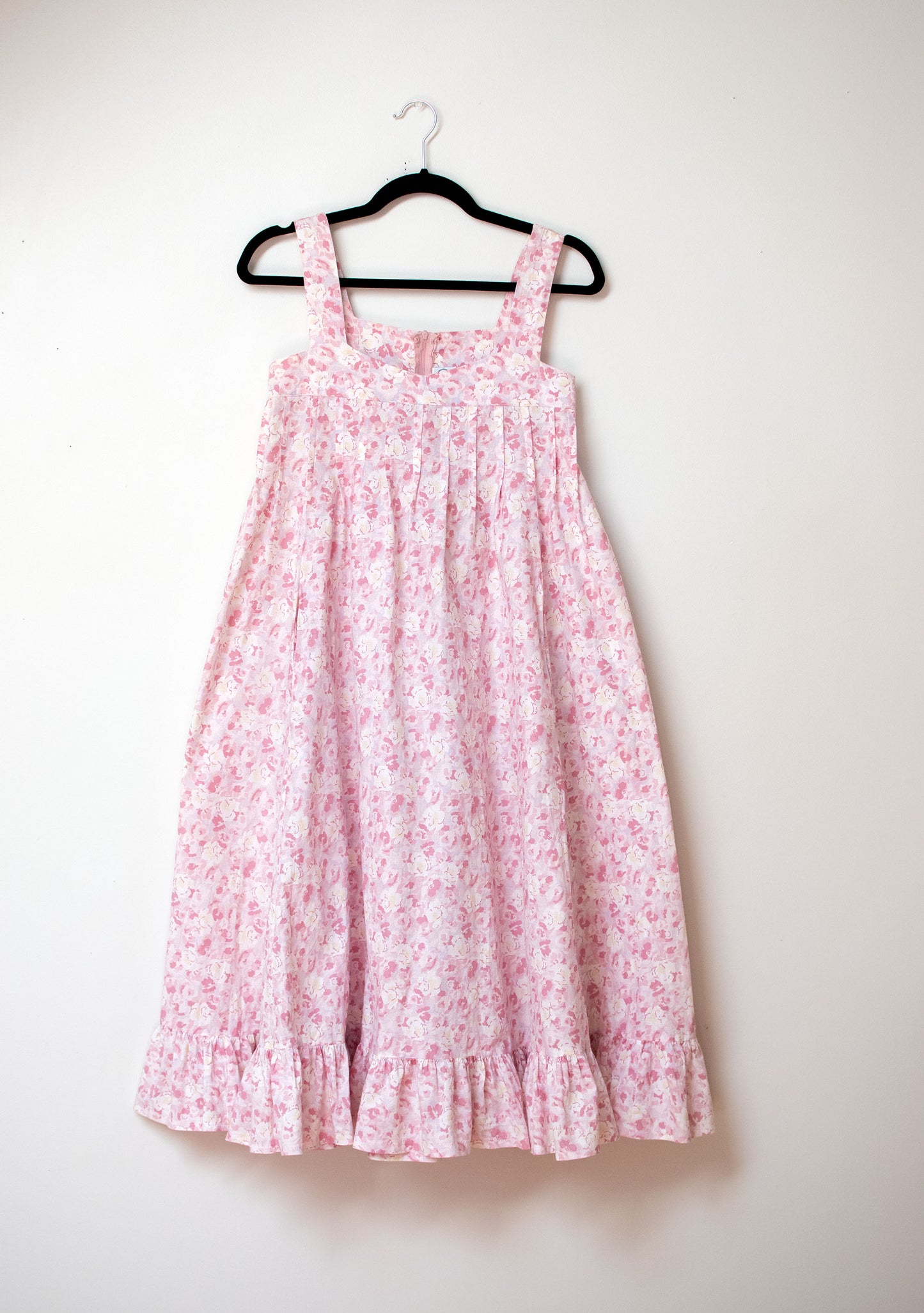1980s Pink Cotton Sundress | Laura Ashely