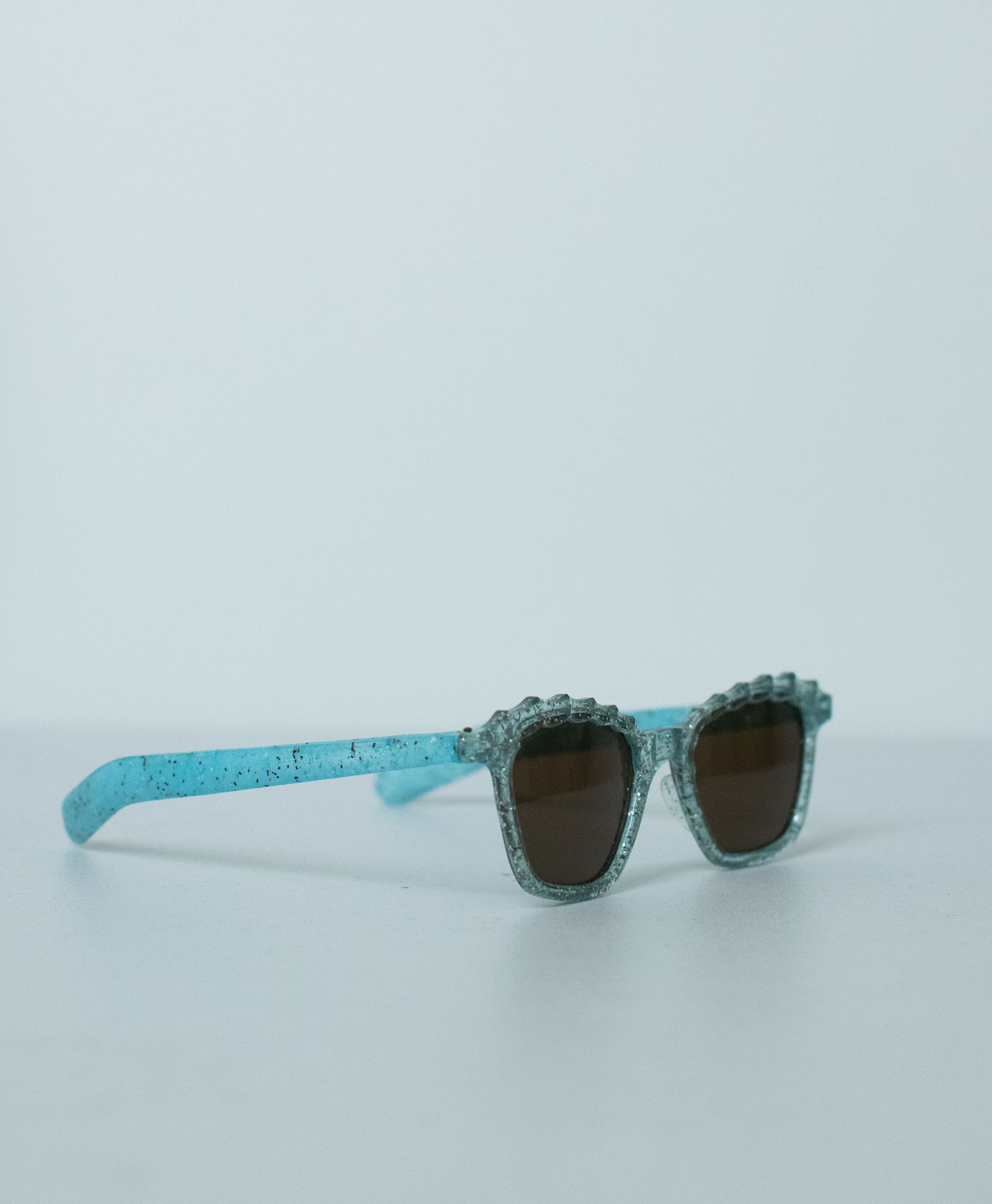 1950s Blue Glitter Sunglasses