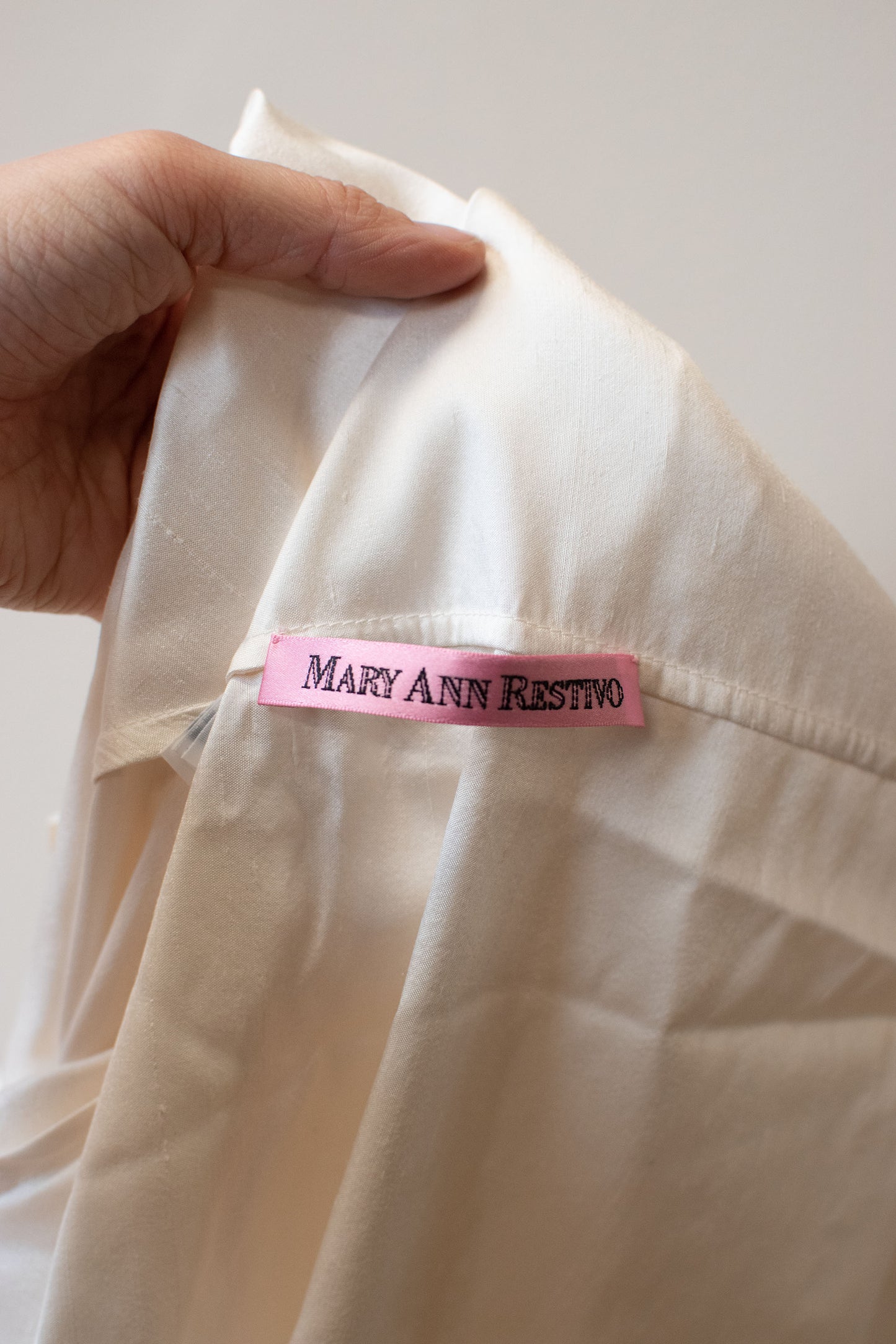 White Silk Jacket | Mary Ann Restivo