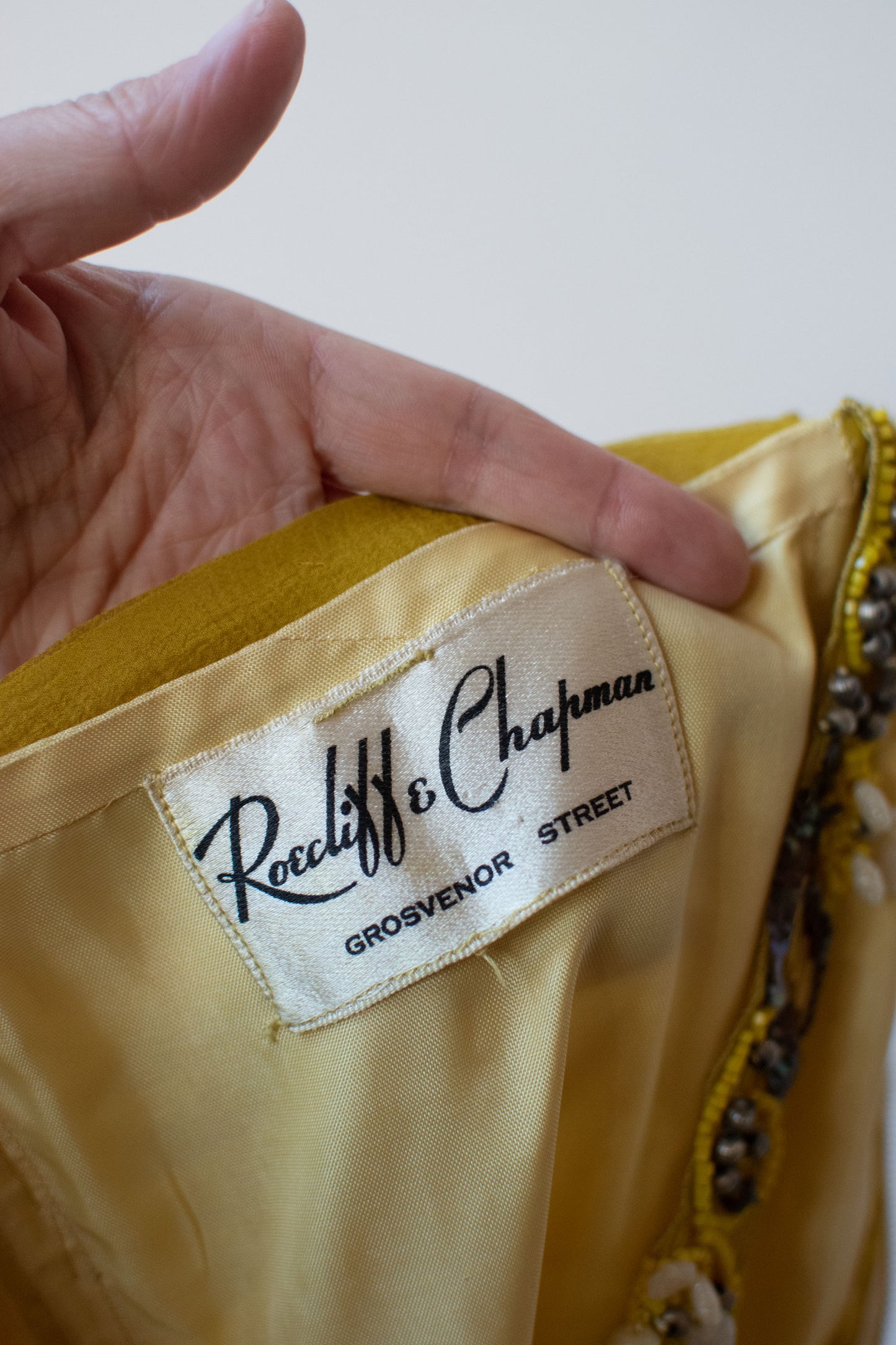 1940s Chartruse Chiffon Gown