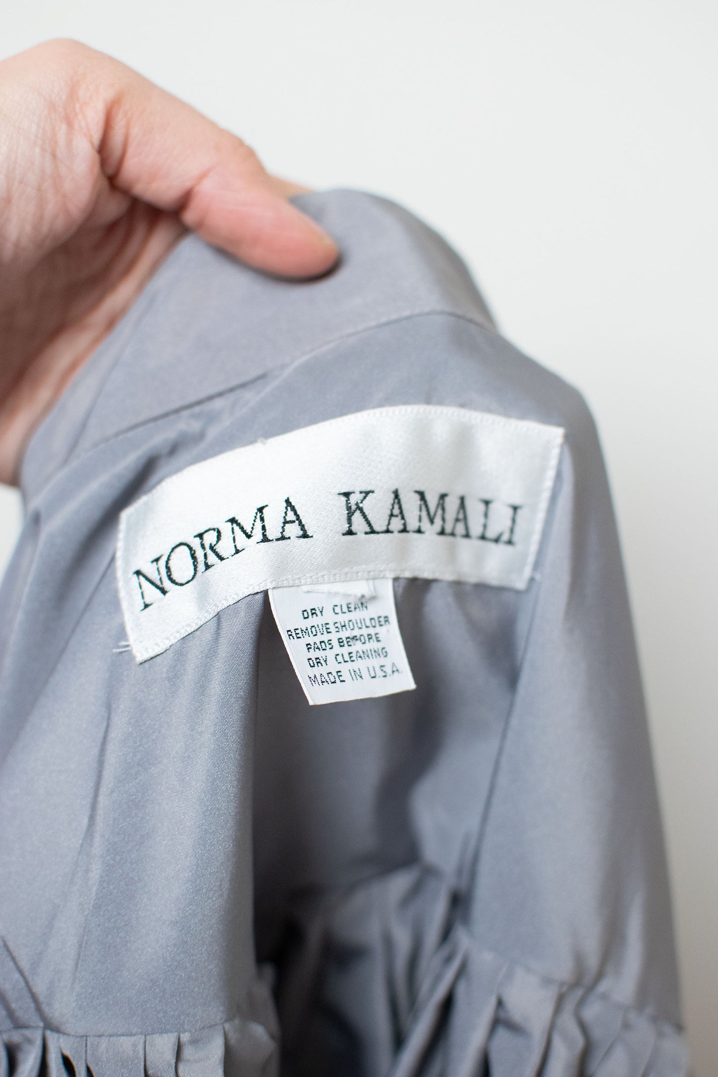1980s Gray Evening Coat | Norma Kamali