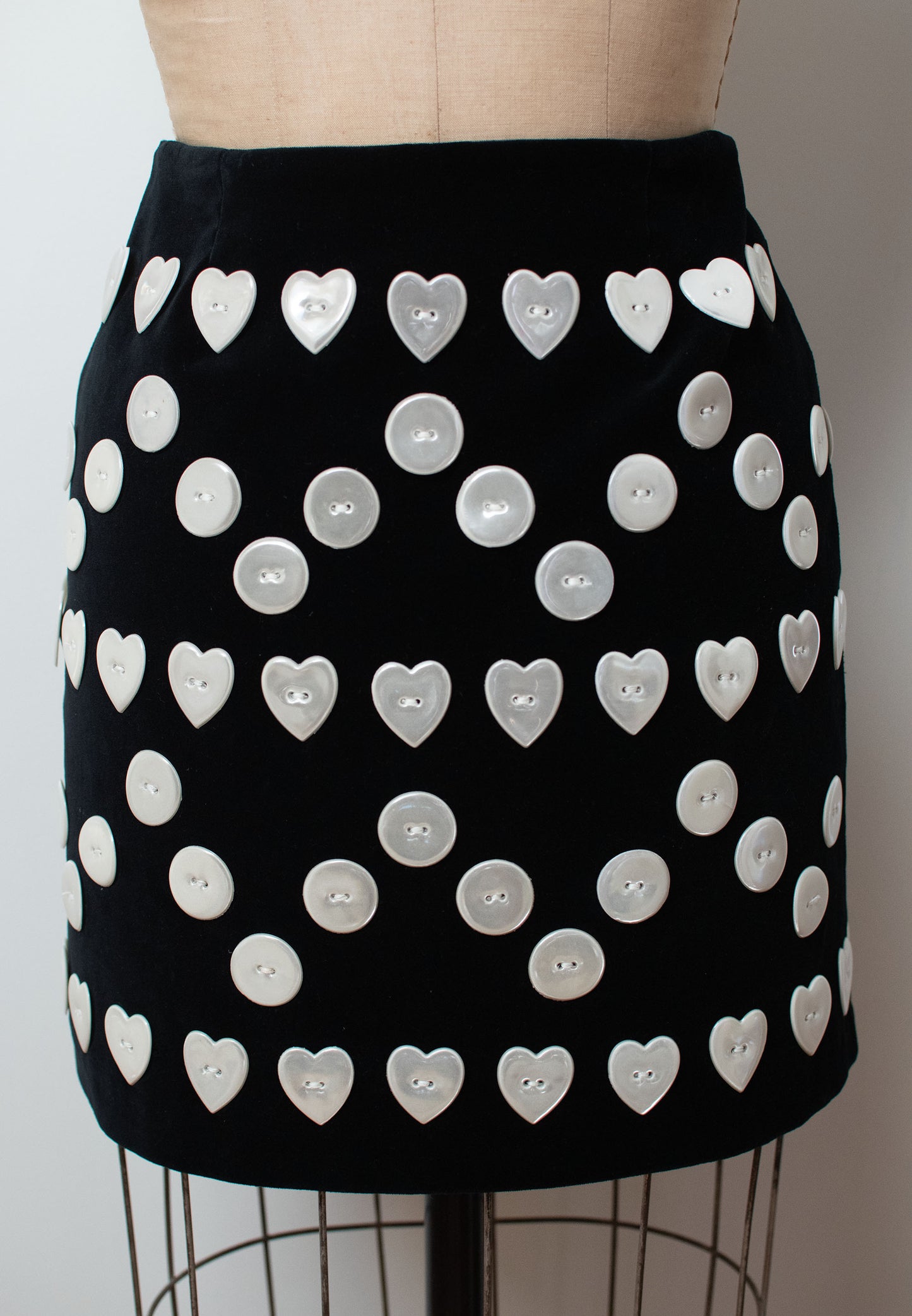 1990s Button Skirt | Moschino Cheap & Chic