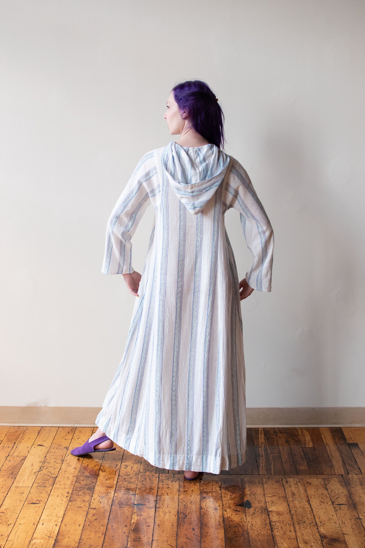 1970s Hooded Gauze Dress