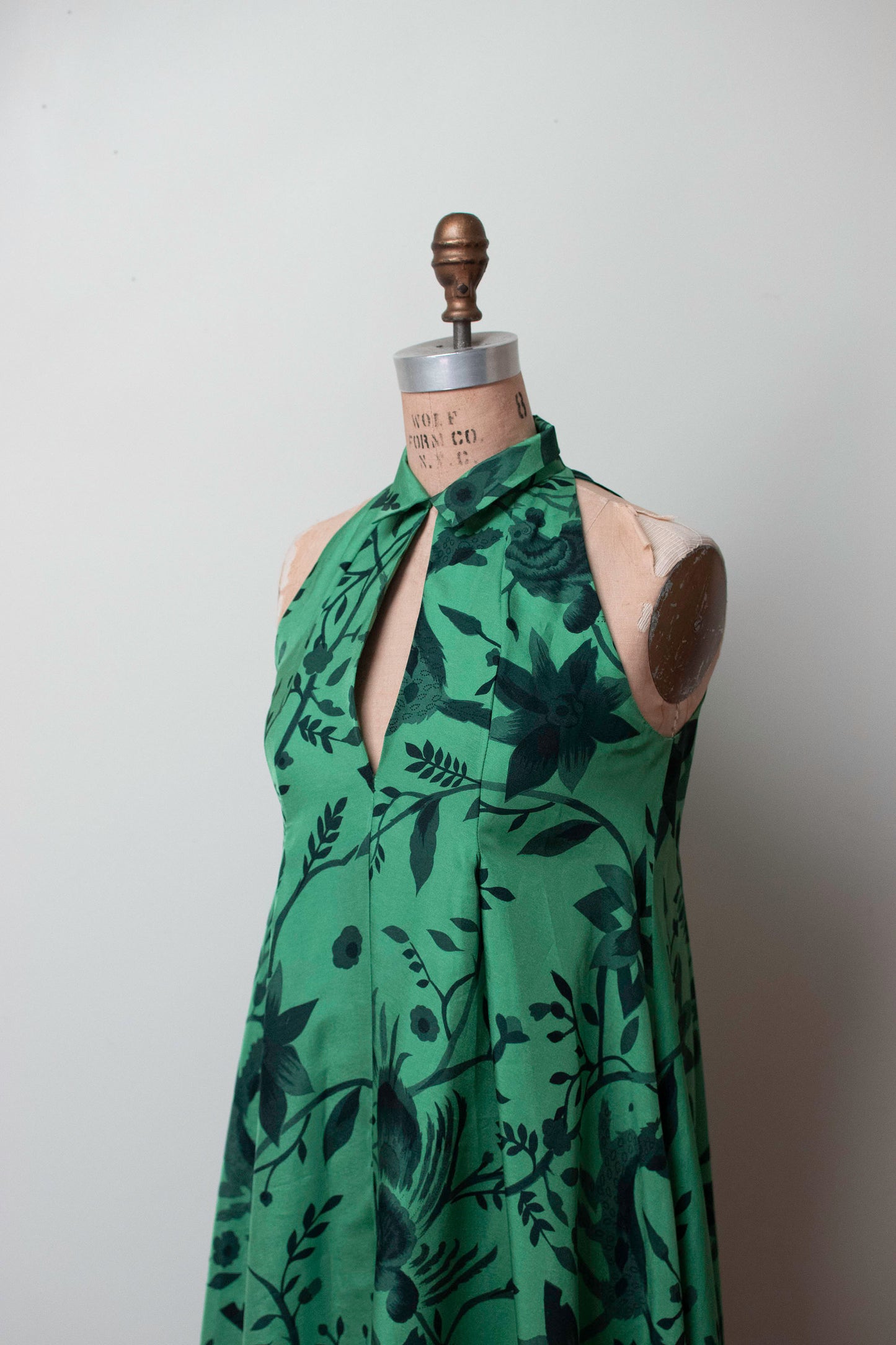 1970s Bird Print Dress | Issey Miyake