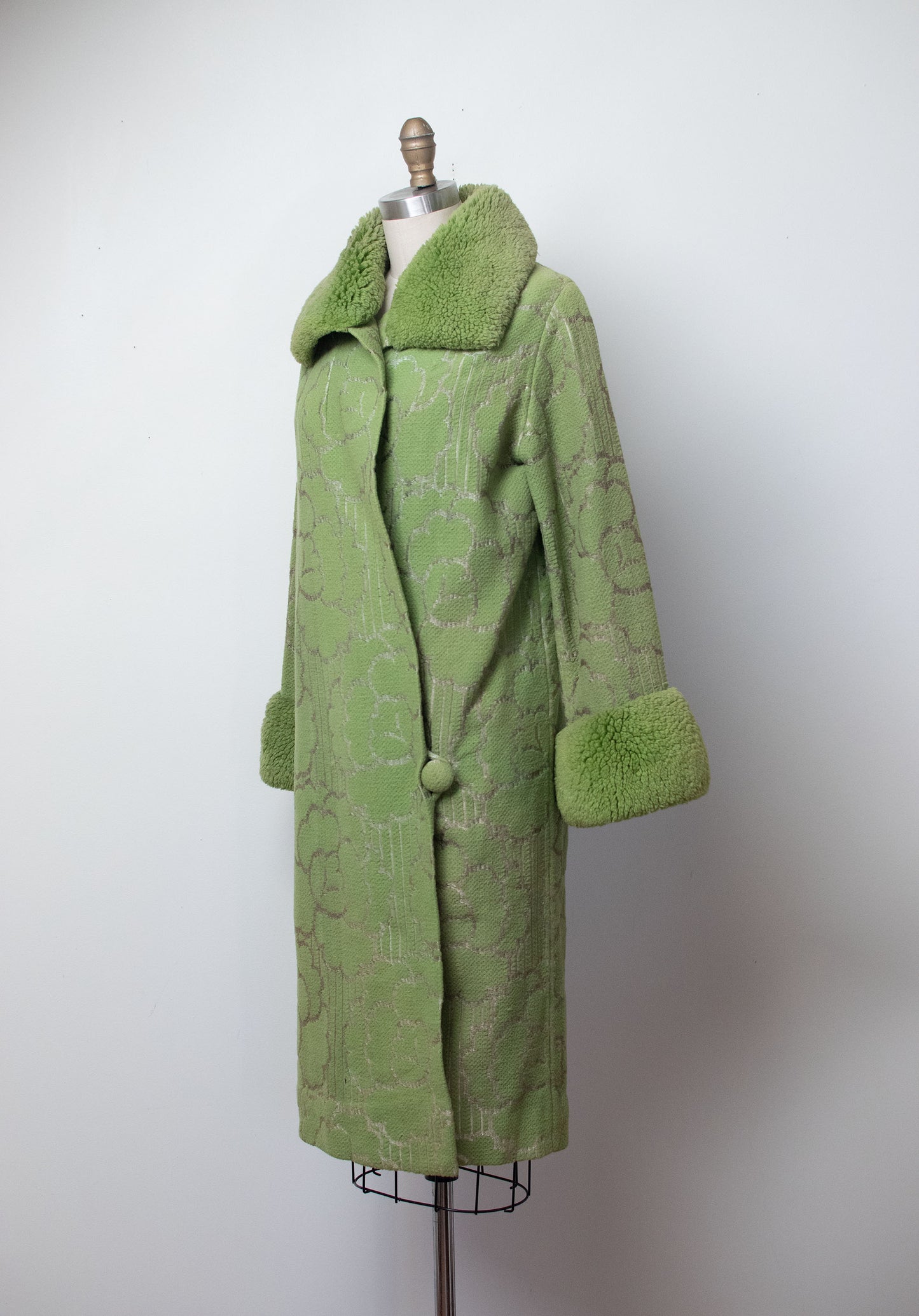 1920s Green Wool Coat