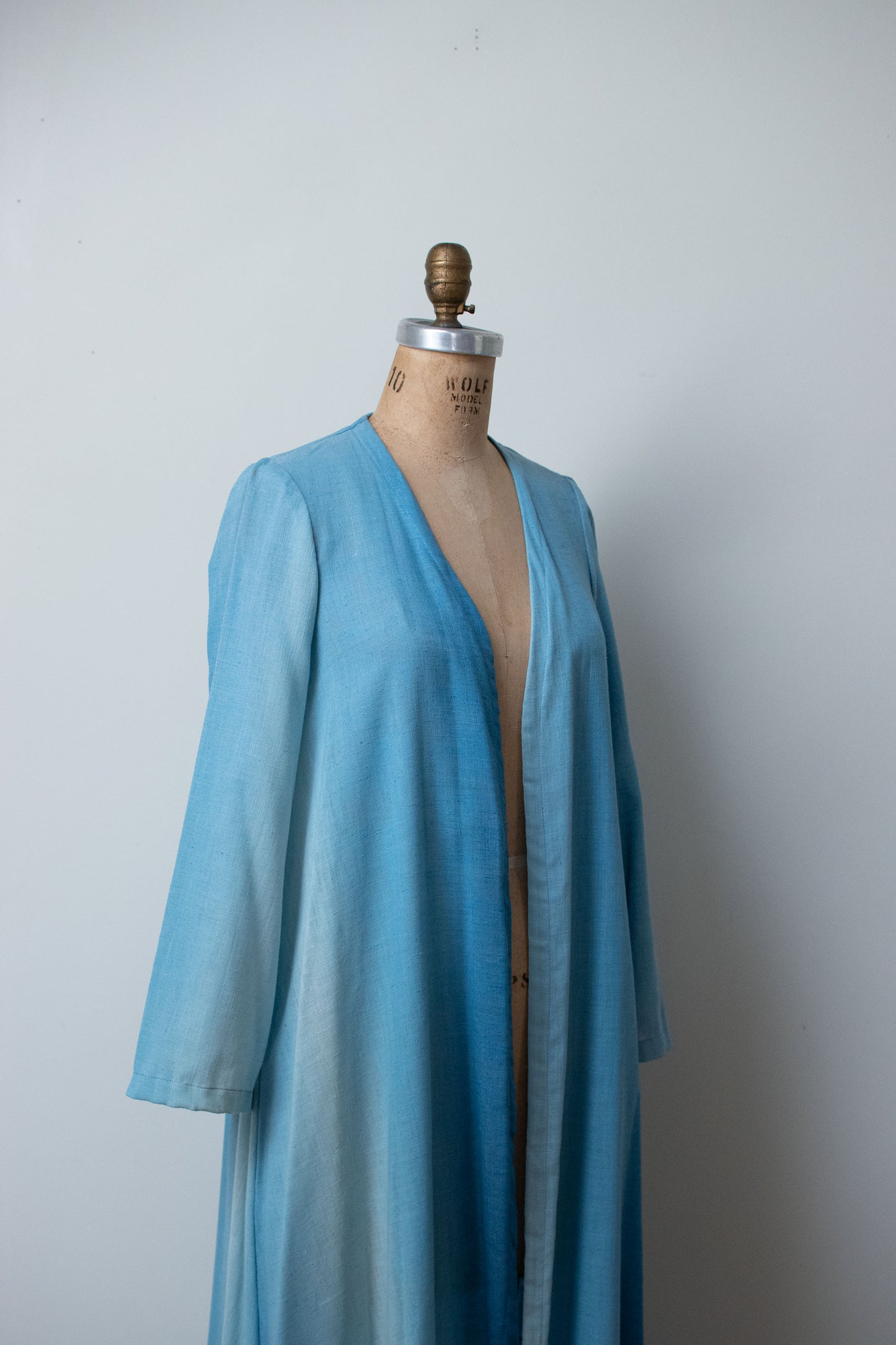 1970s Blue Ombre Duster | Anne Klein