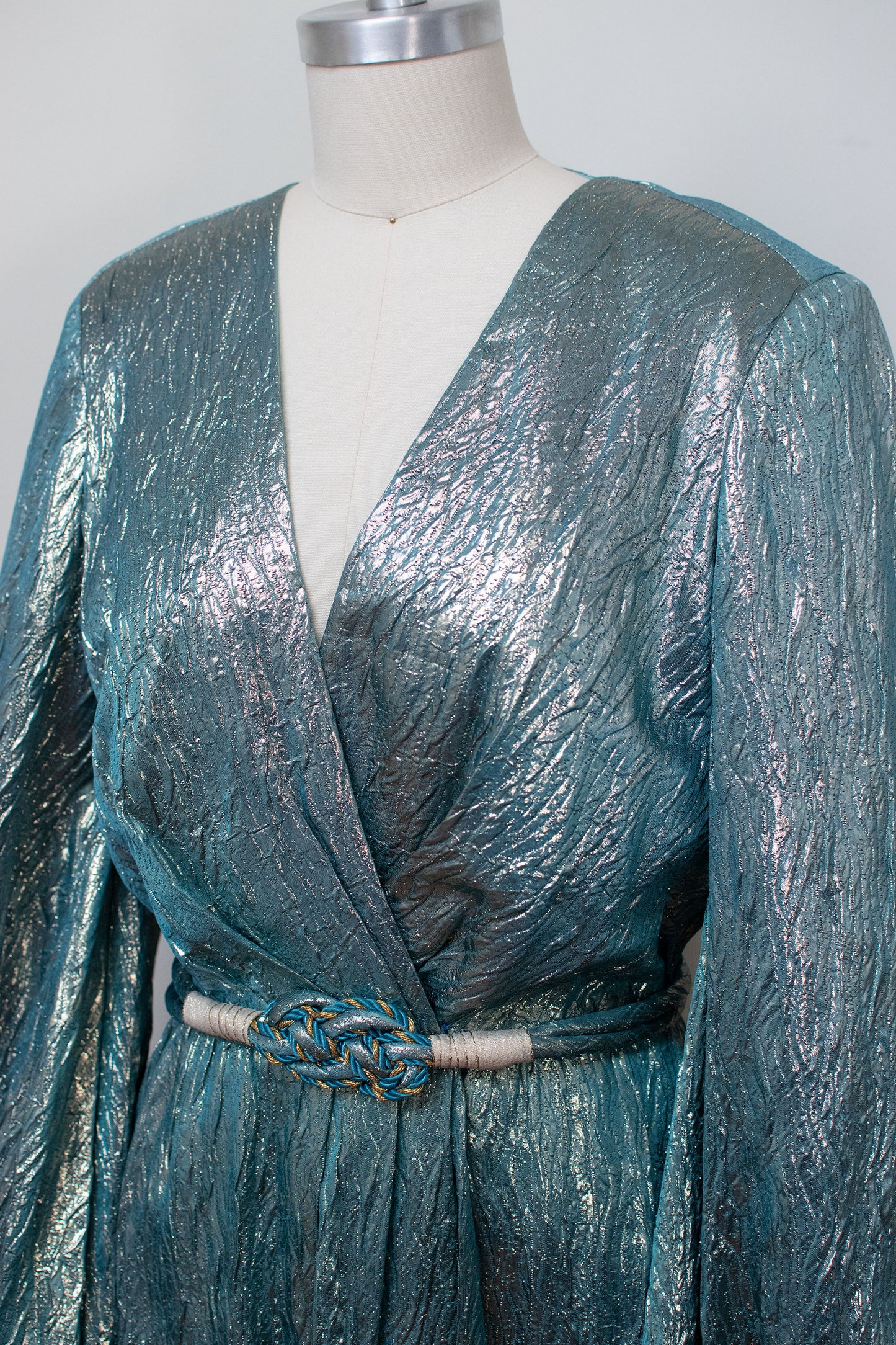 1980s Lamé  Dress | Victor Costa
