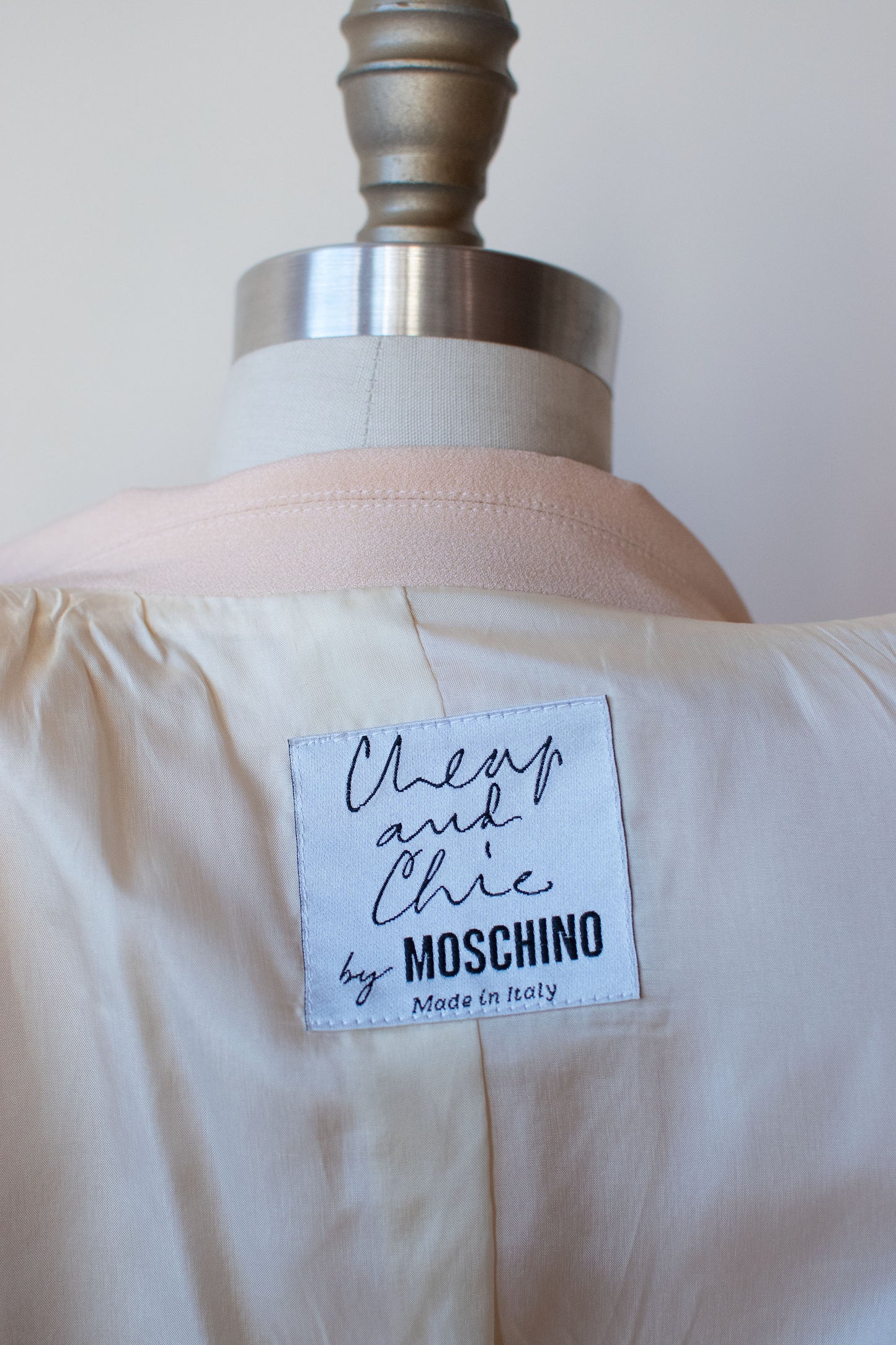 1980s Cream Suit | Moschino Cheap & Chic