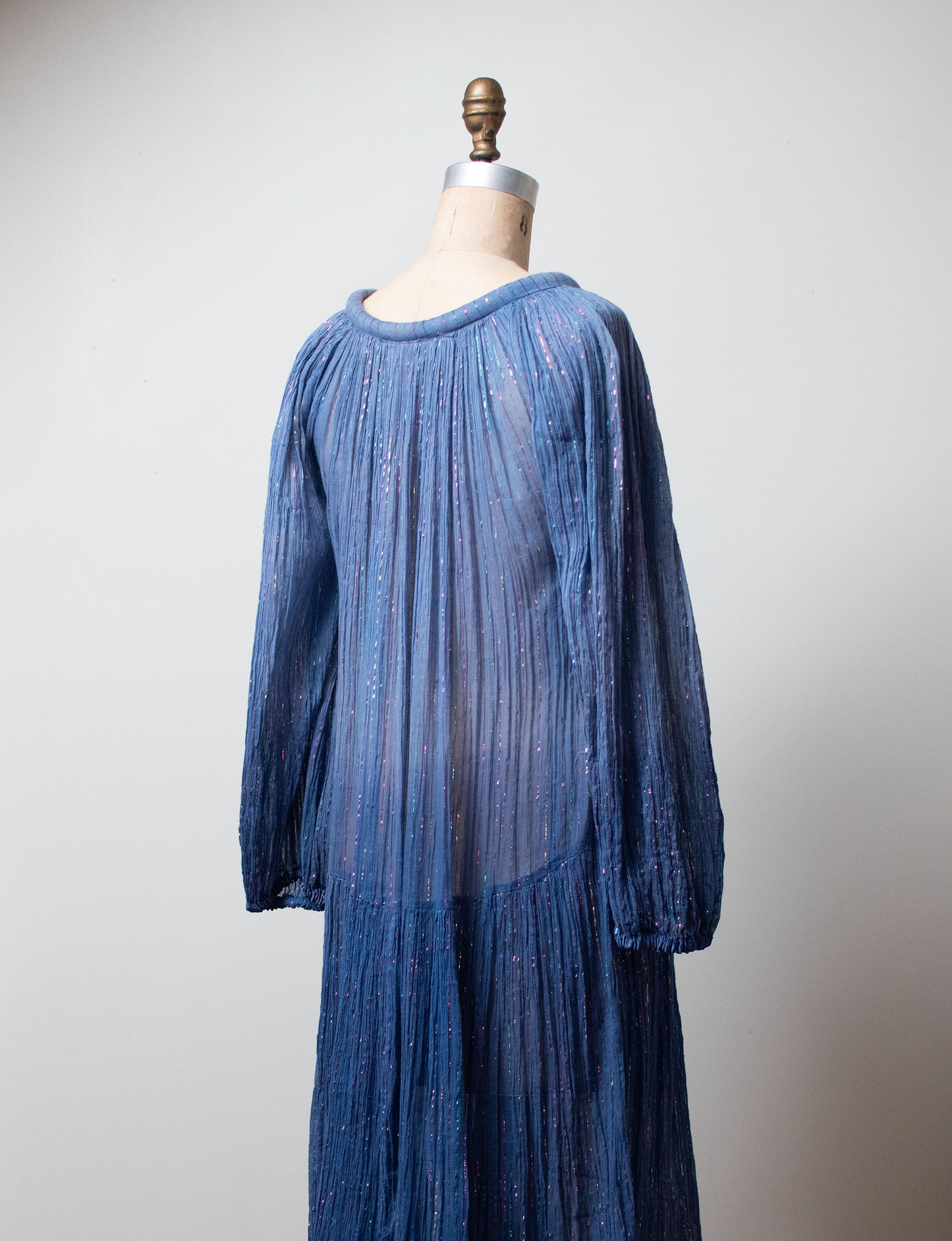 1970s Ombre Gauze Dress