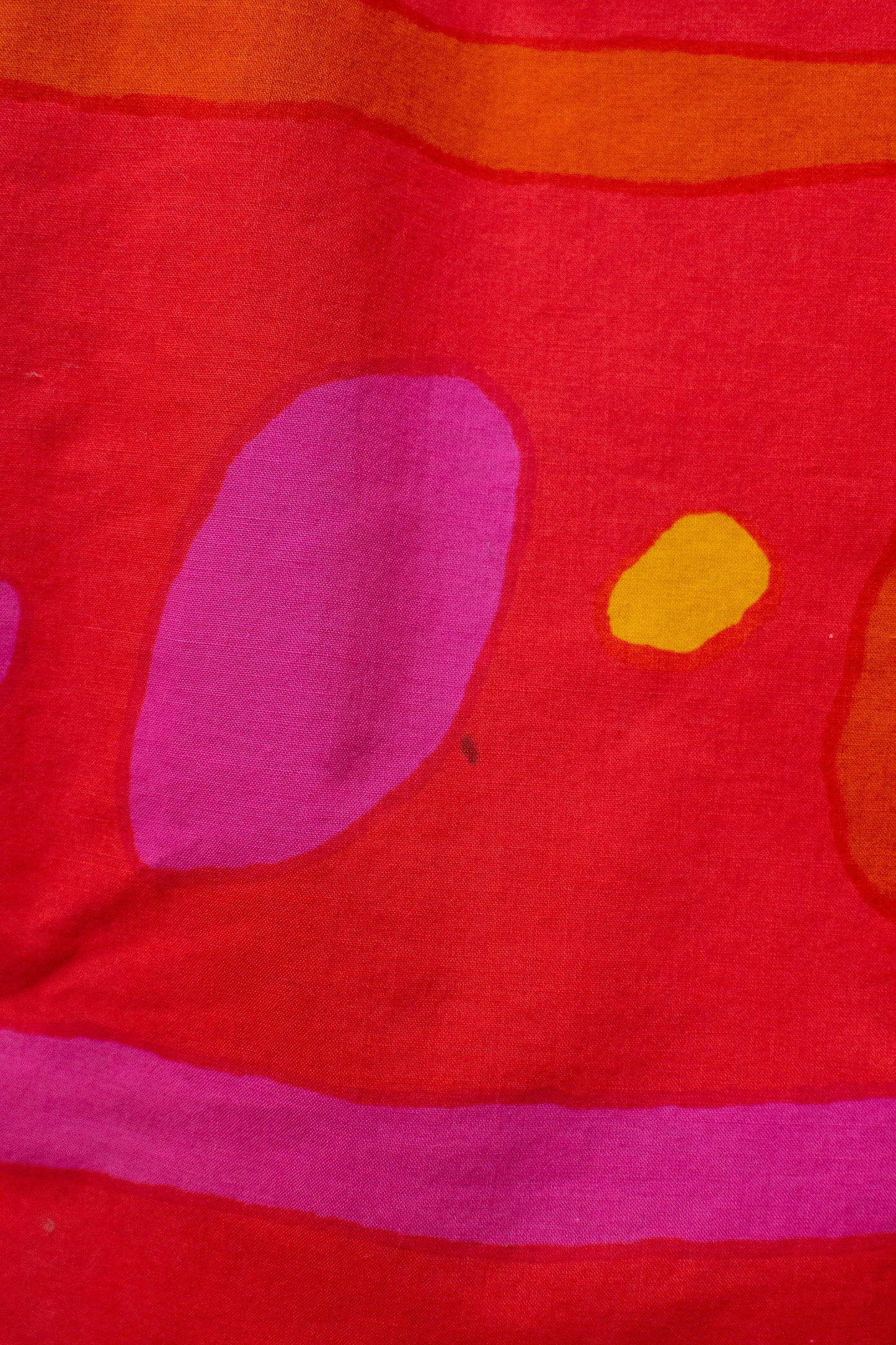 1980s Orange Polka Dot Dress | Marimekko