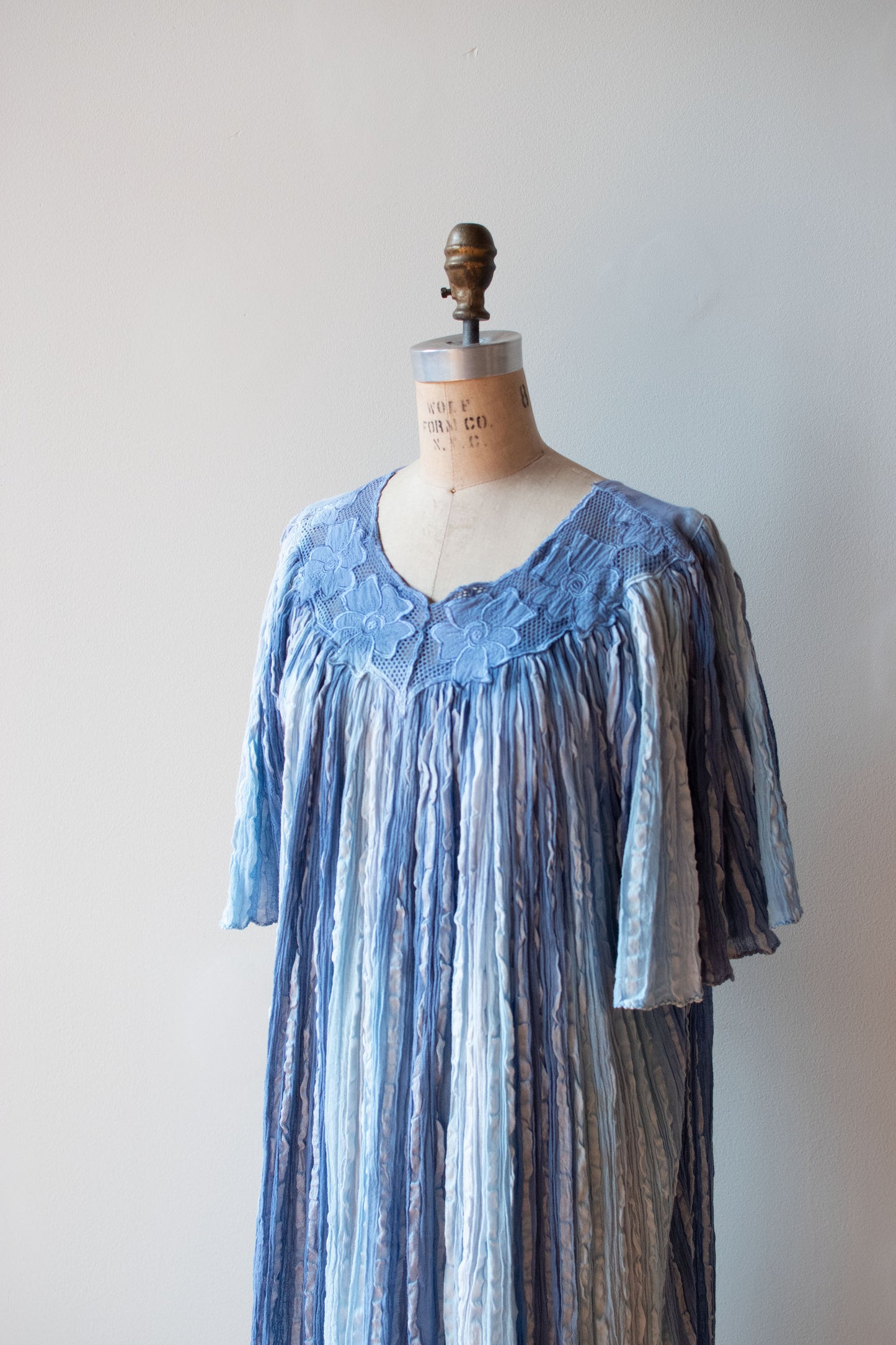 1980s Ombré Gauze Dress