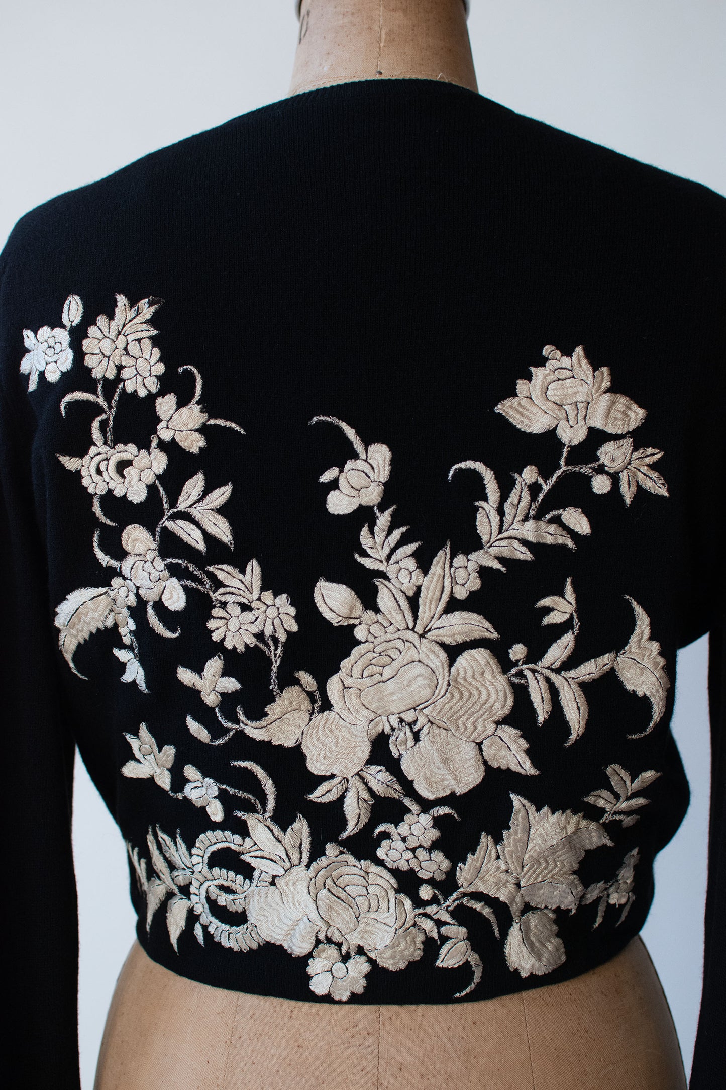 1950s Embroidered Cashmere Cardigan | Hellen Bond Carruthers