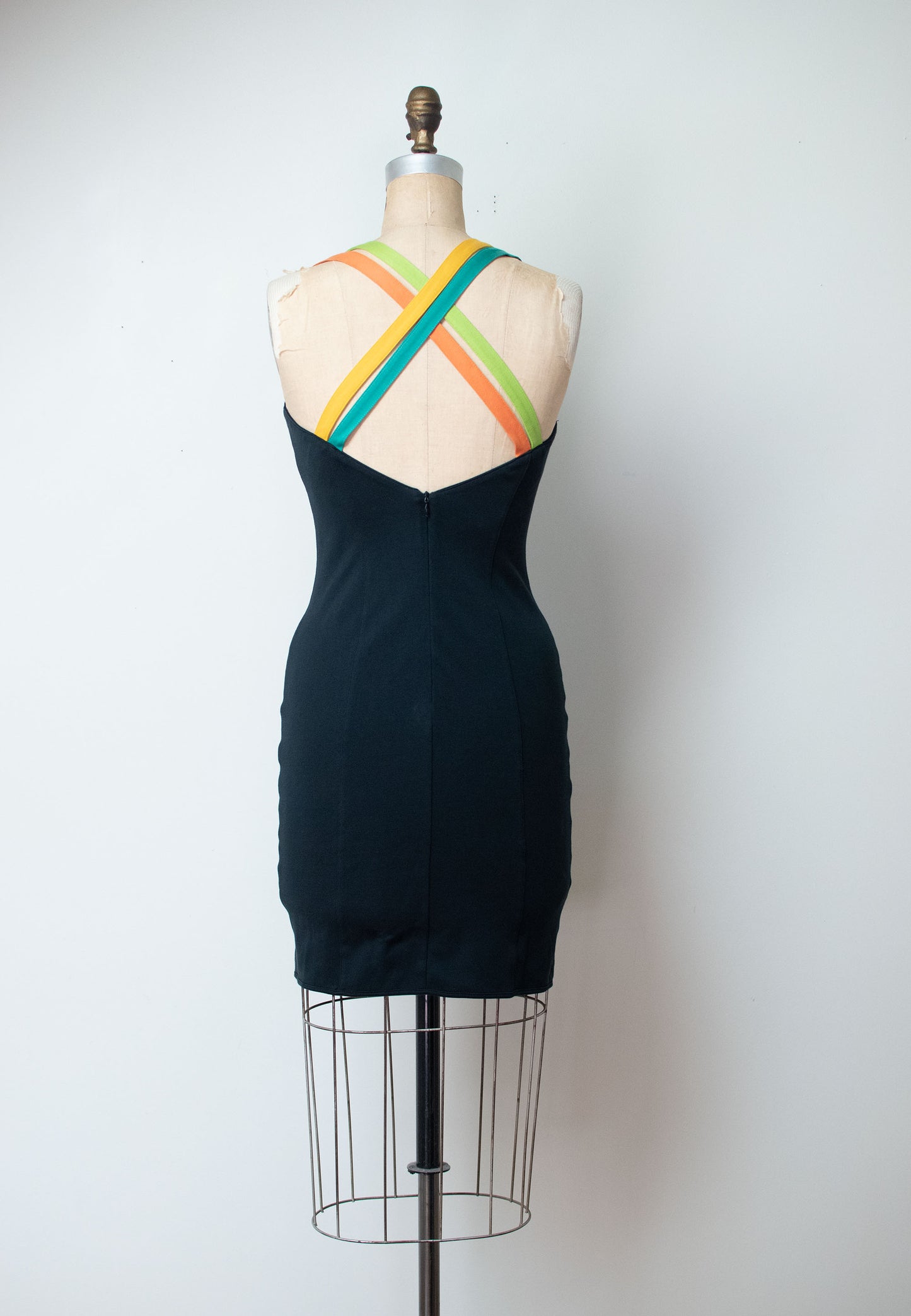 1990s Cross Back Mini Dress | Spazio
