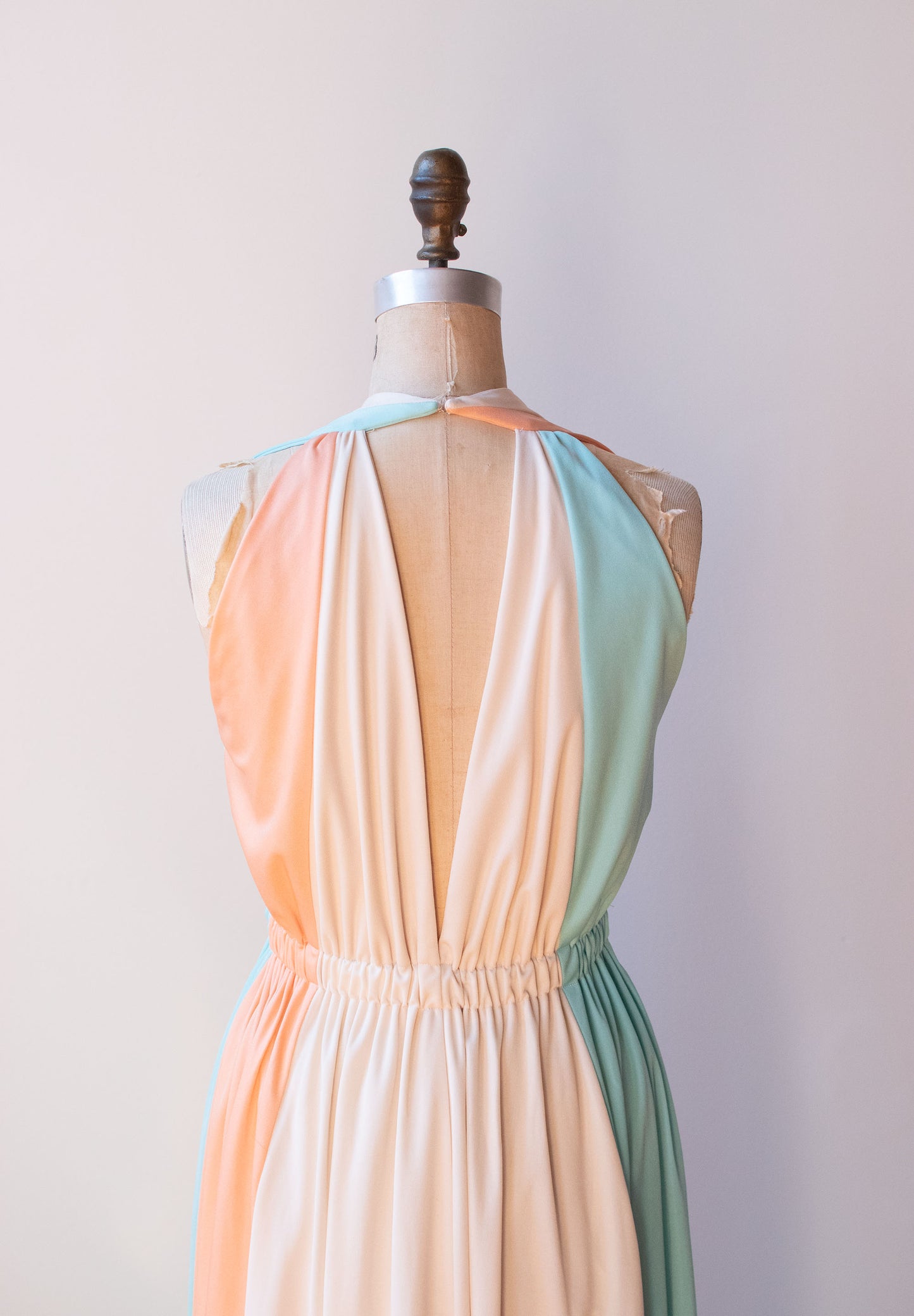 1970s Color Block Dress