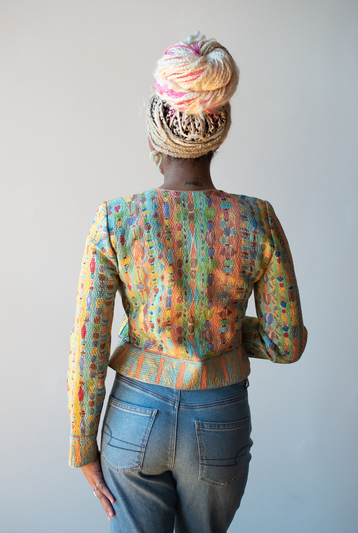 Quilted Silk Jacket | Mary McFadden
