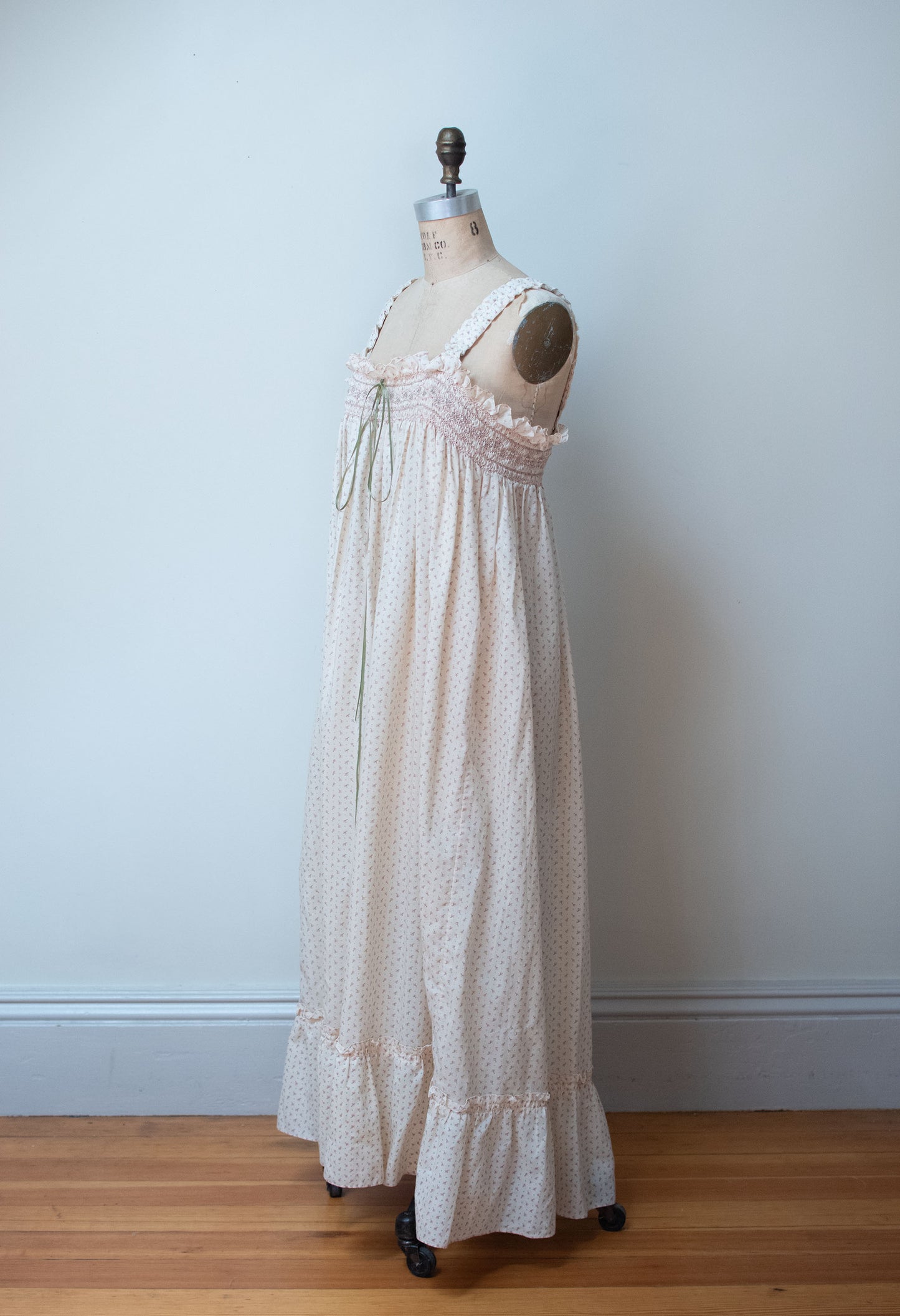 1980s Smocked Nap Dress