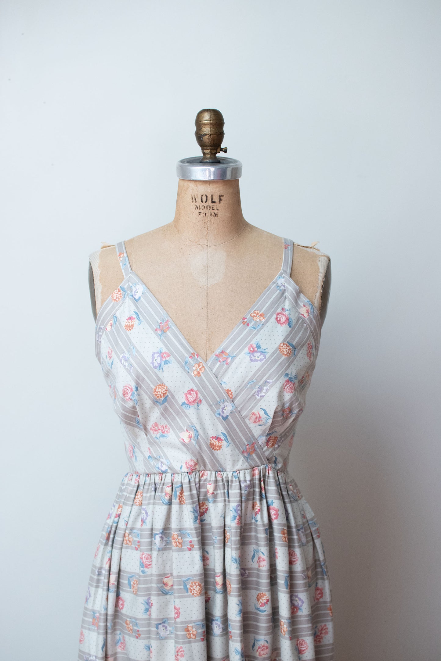 1970s Floral Print Sundress