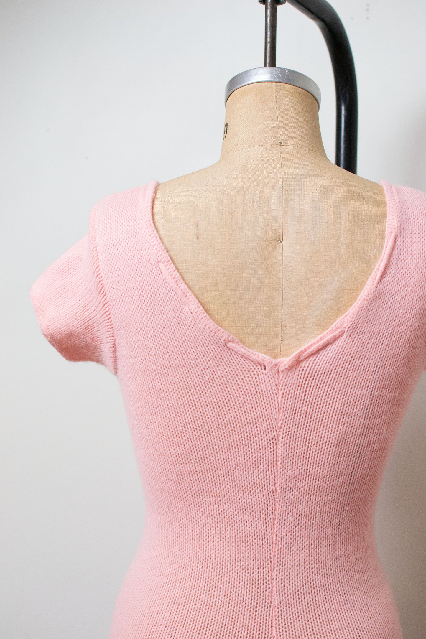 1970s Ballet Pink Knit Unitard