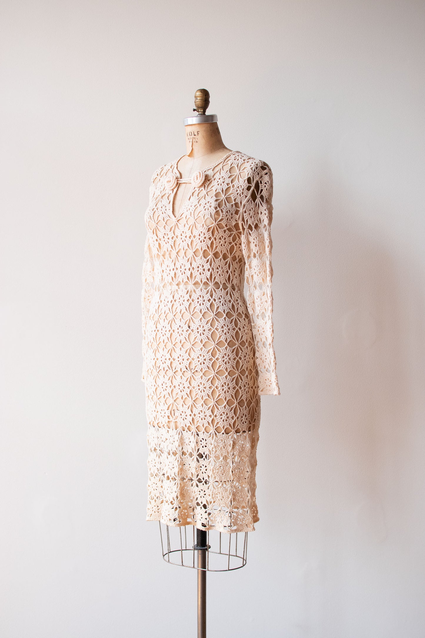 1960s Crochet Dress