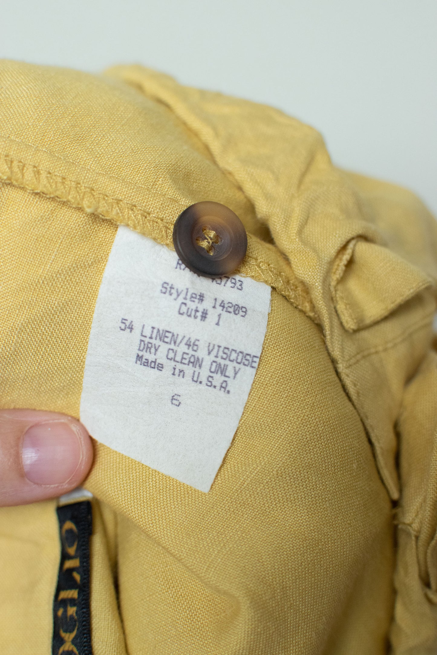 1990s Mustard Poets blouse | Barbaglio