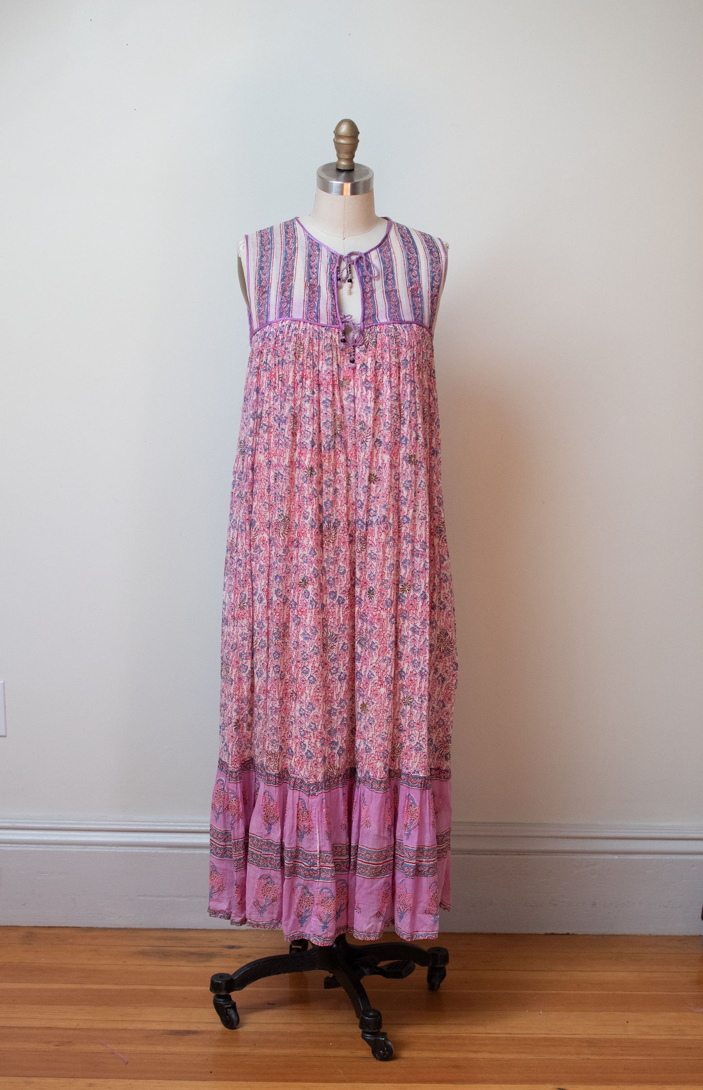 1970s Indian Gauze Dress