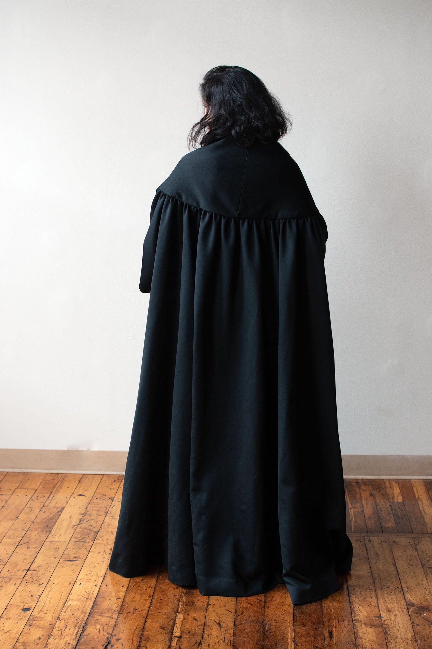 Black Opera Coat | Victor Costa