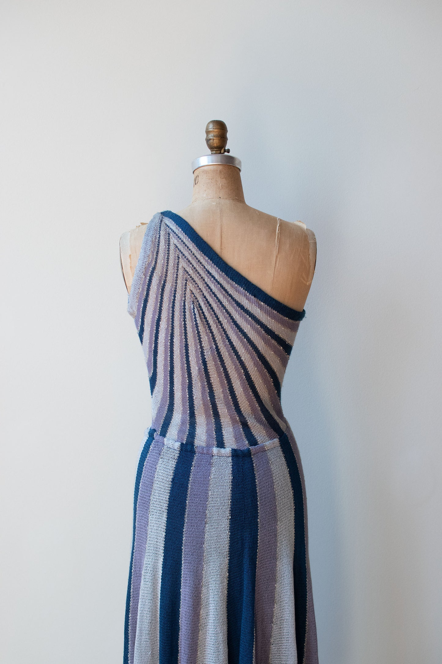 1970s Asymmetrical Knit Dress