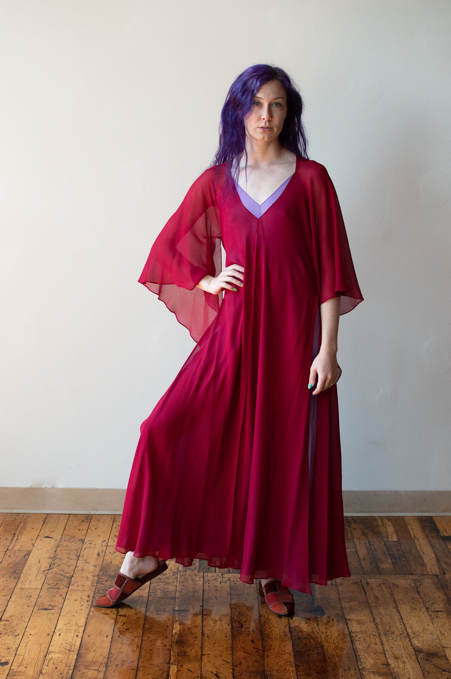 1970s Chiffon Dress