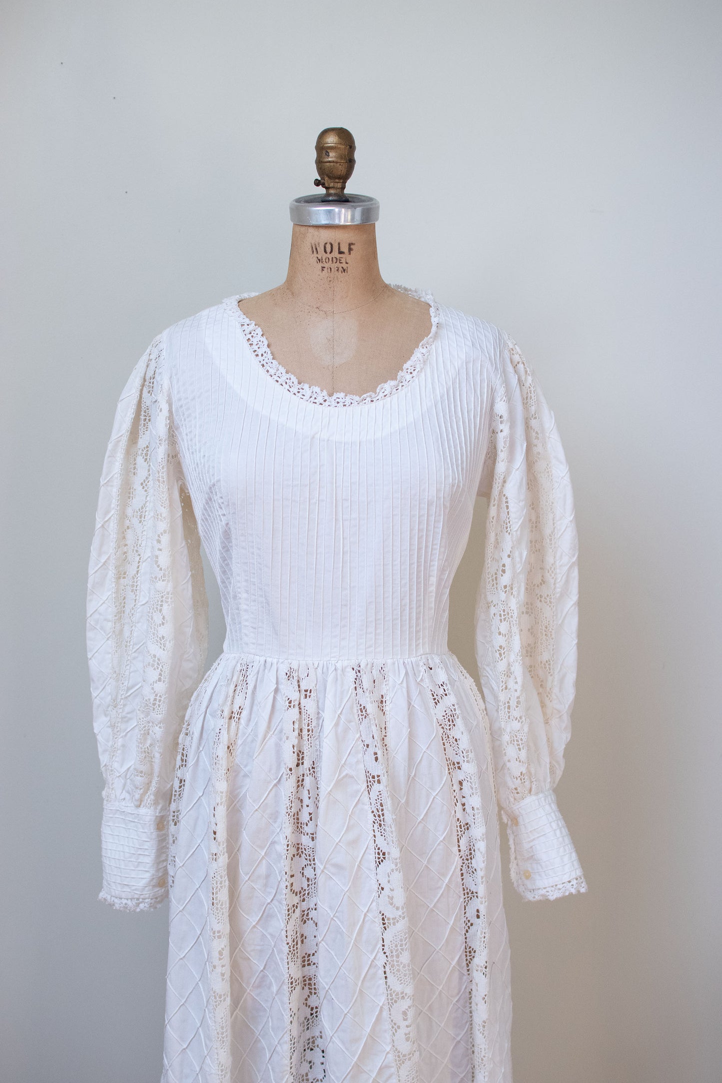 1970s Pintuck Cotton Dress | Tachi Castillo