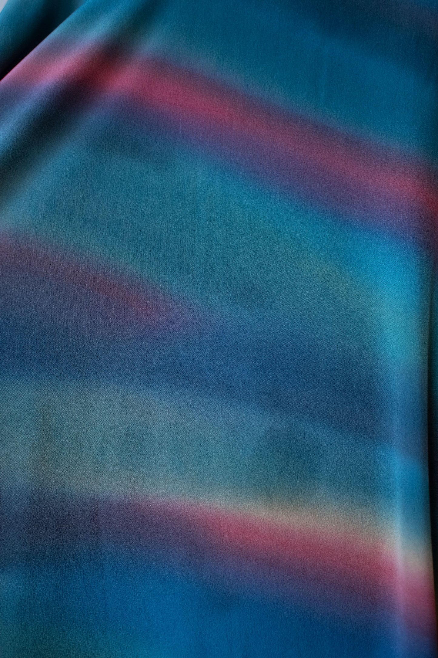 1990s Rainbow Silk Dress