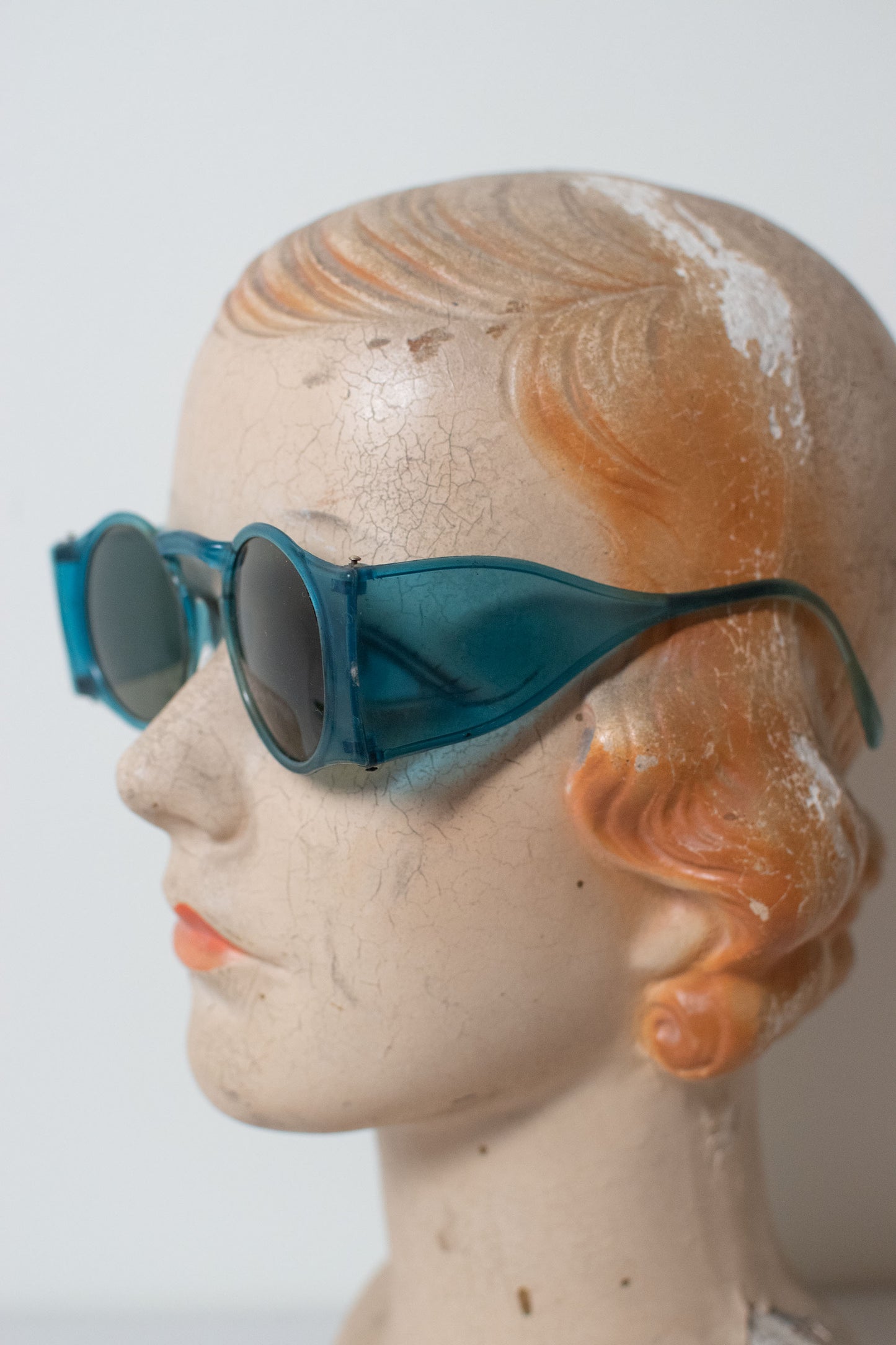 1940s Blue "Blinkers" Sunglasses