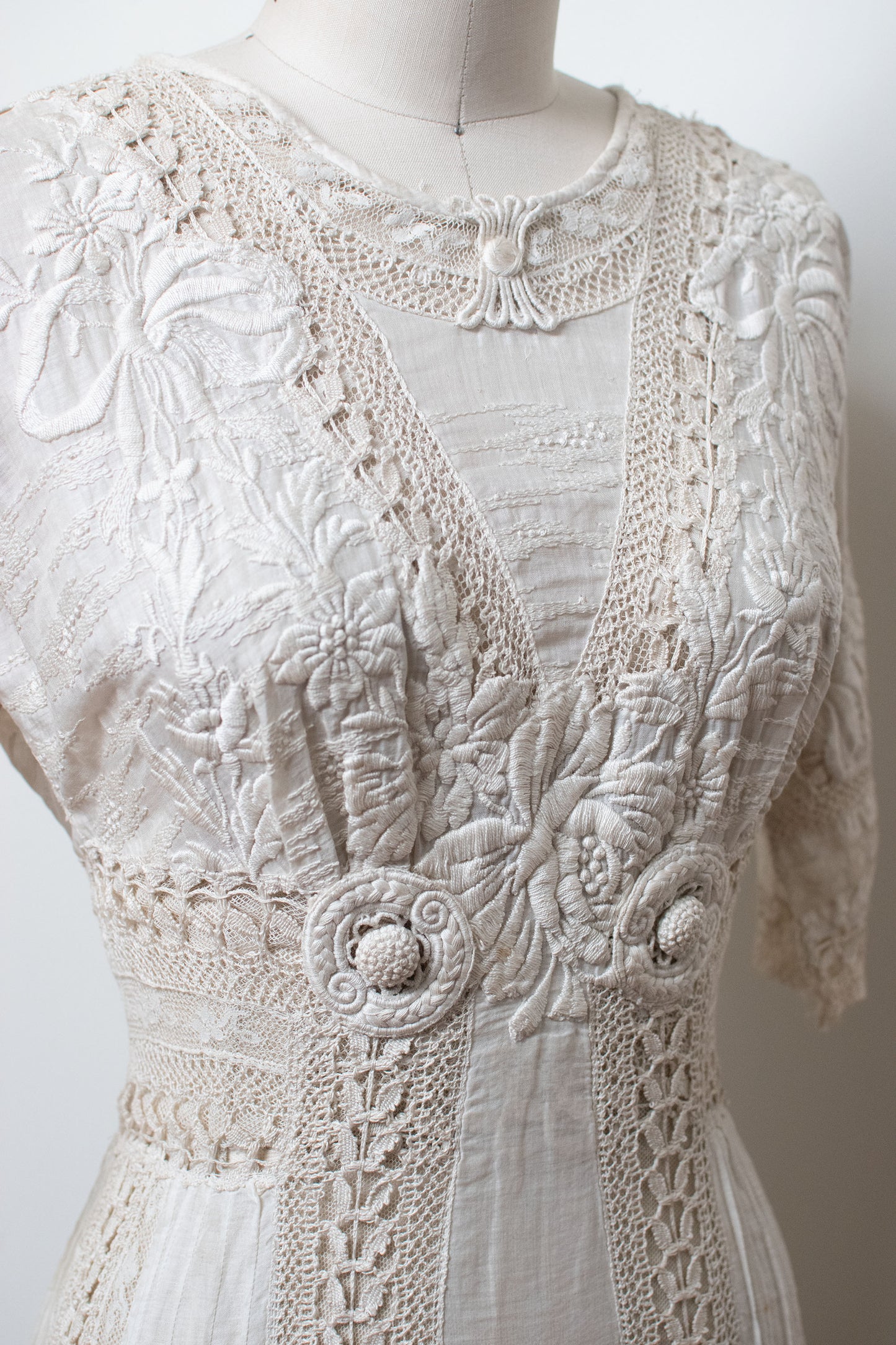 Embroidered Edwardian Dress