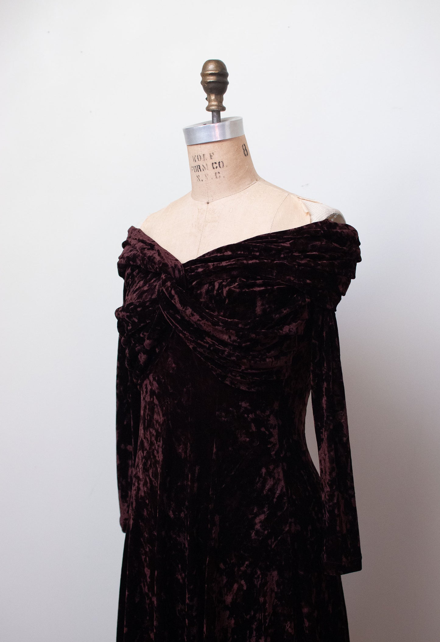 1990s Crushed Velvet Dress | Cache