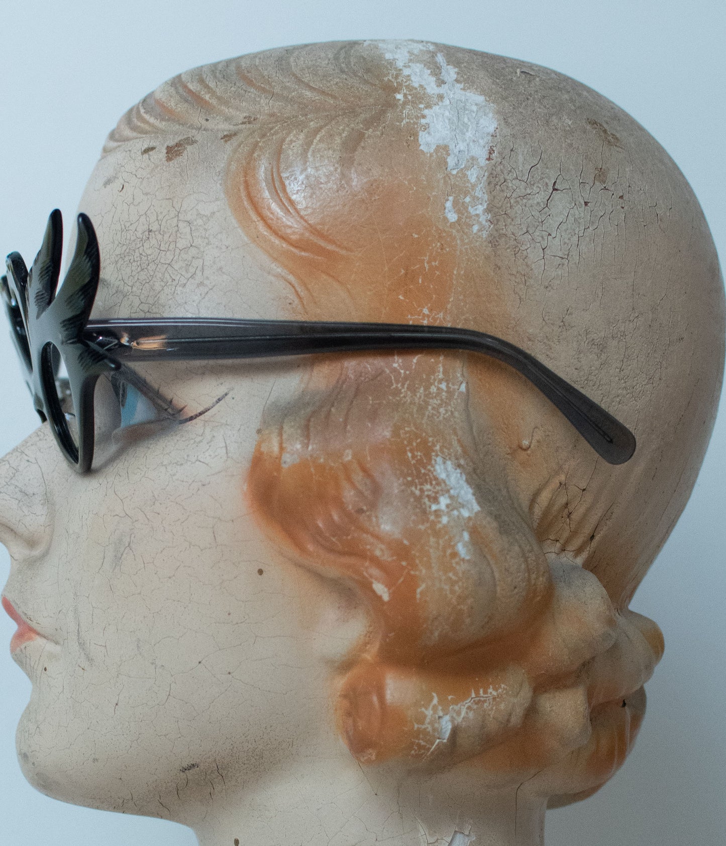 1950s Carved Swan Eyeglasses