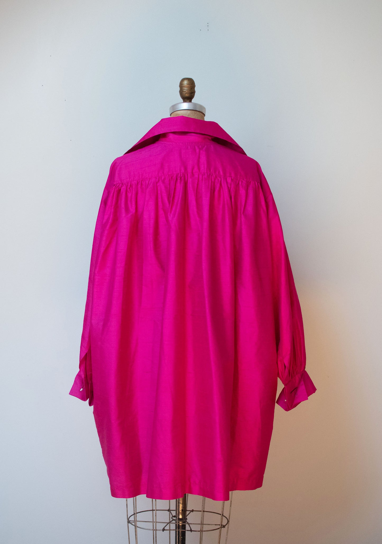 1990s Shocking Pink Silk Jacket | Todd Oldham Fall 1991