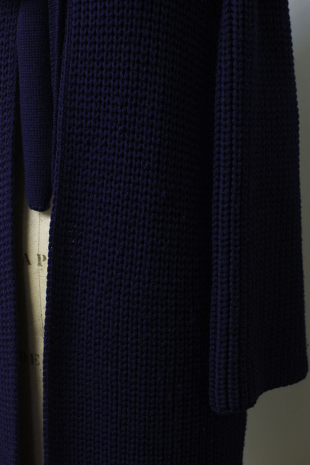 SALE 1960s Sweater Coat / 60s Goldworm Navy Blue Duster