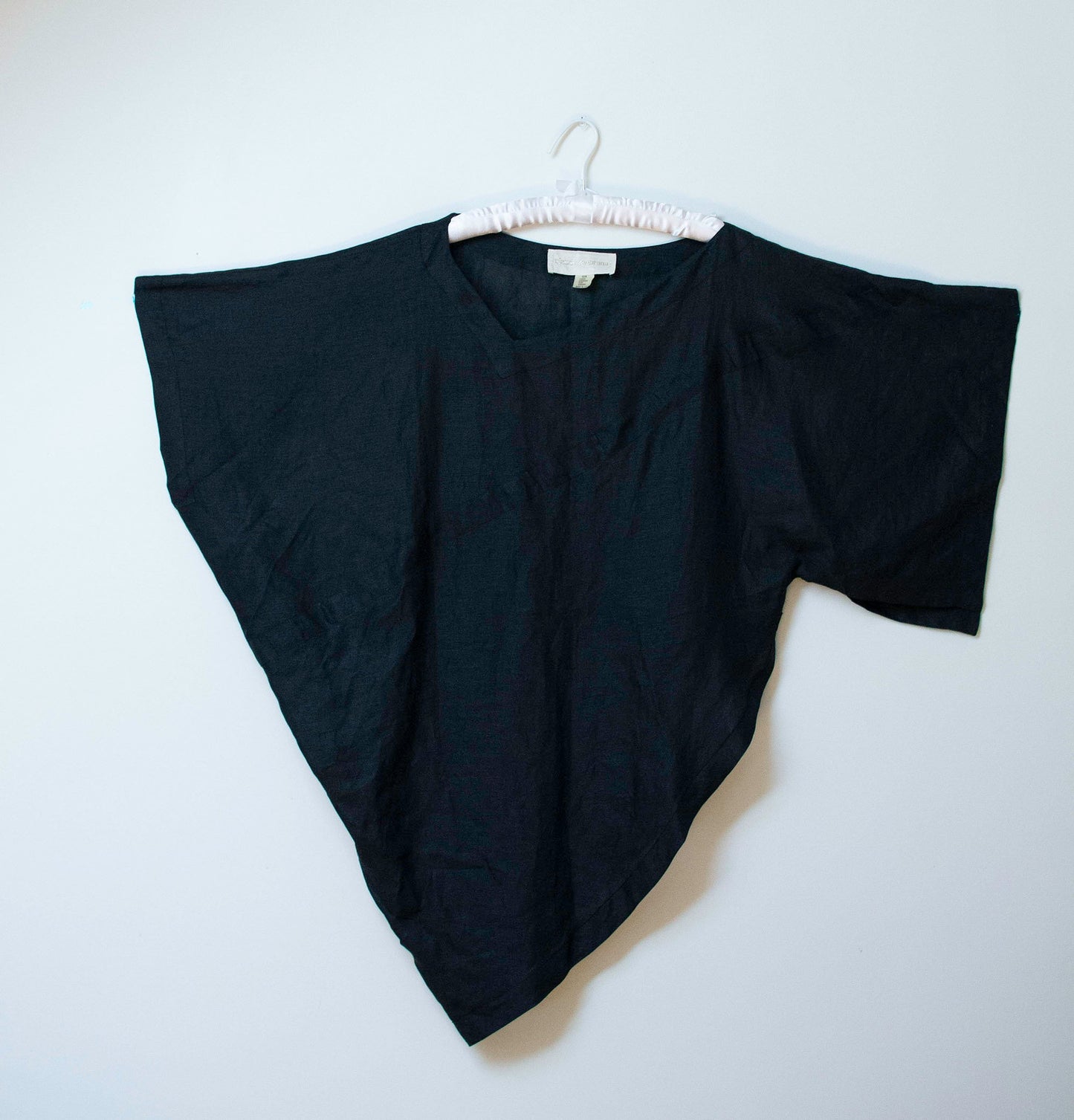 1990s Linen Pants Suit Asymmetrical Tunic |  Claude Montana