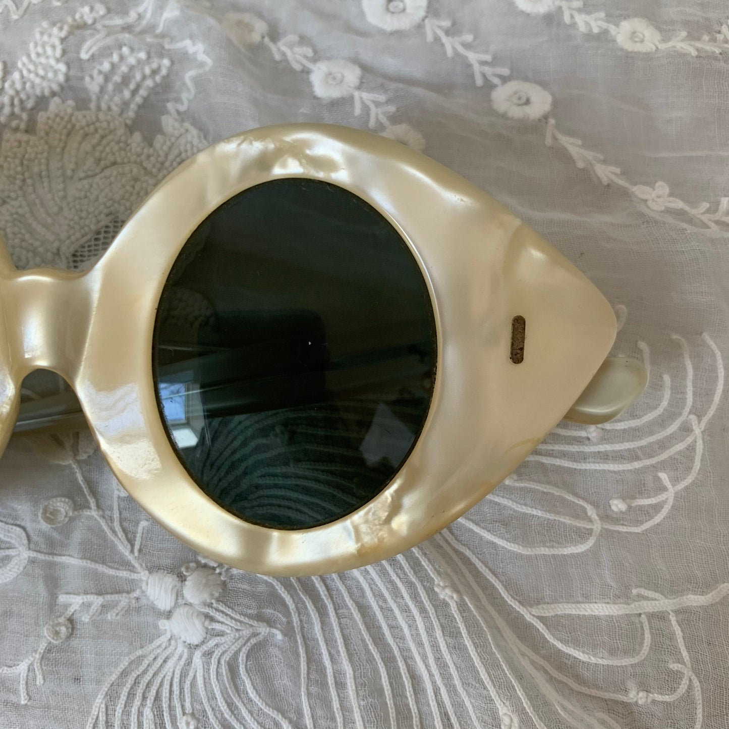 1950s Pearlized Bug Eye Sunglasses