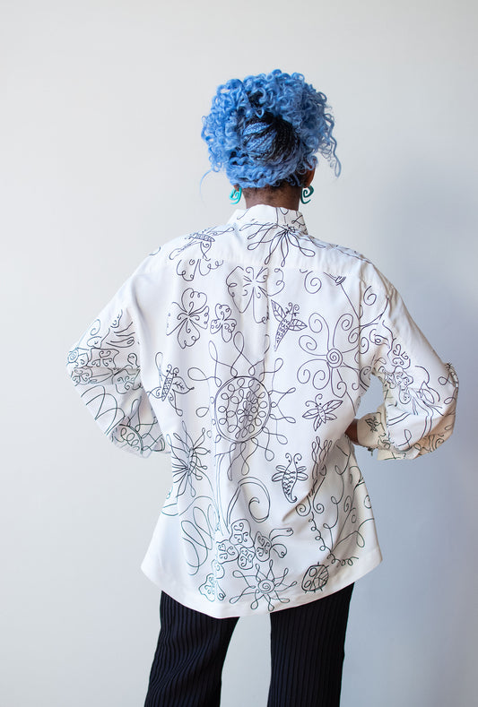 1990s Bug Print Shirt | Todd Oldham