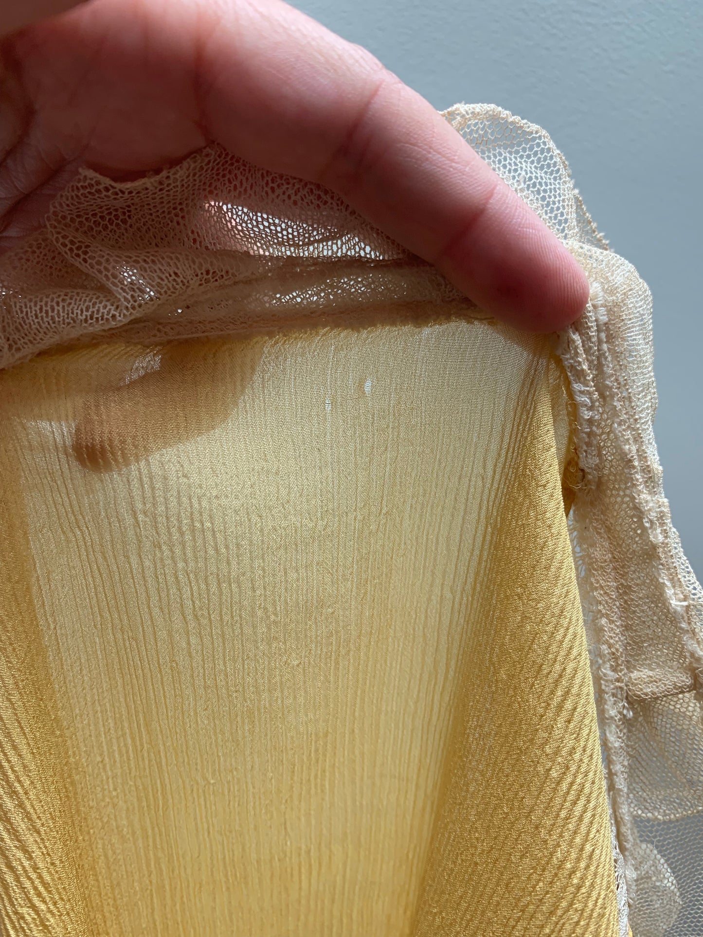 Canary Yellow Edwardian Blouse