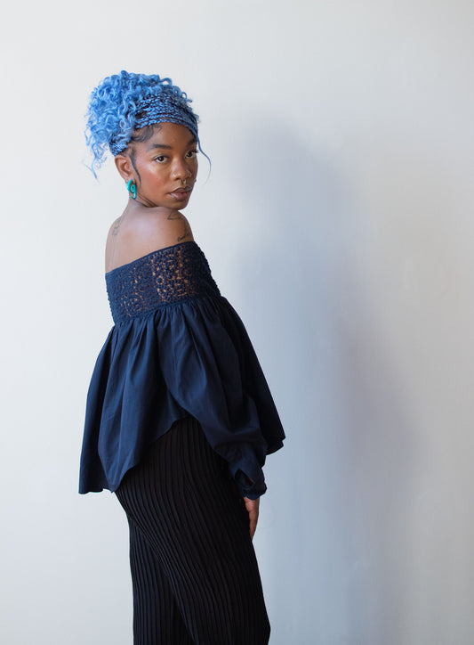 Lace Trim Blouse  | Romeo Gigli 1992