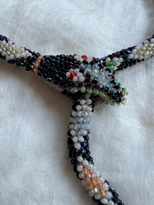 Bead Crochet Snake | Oil Slick