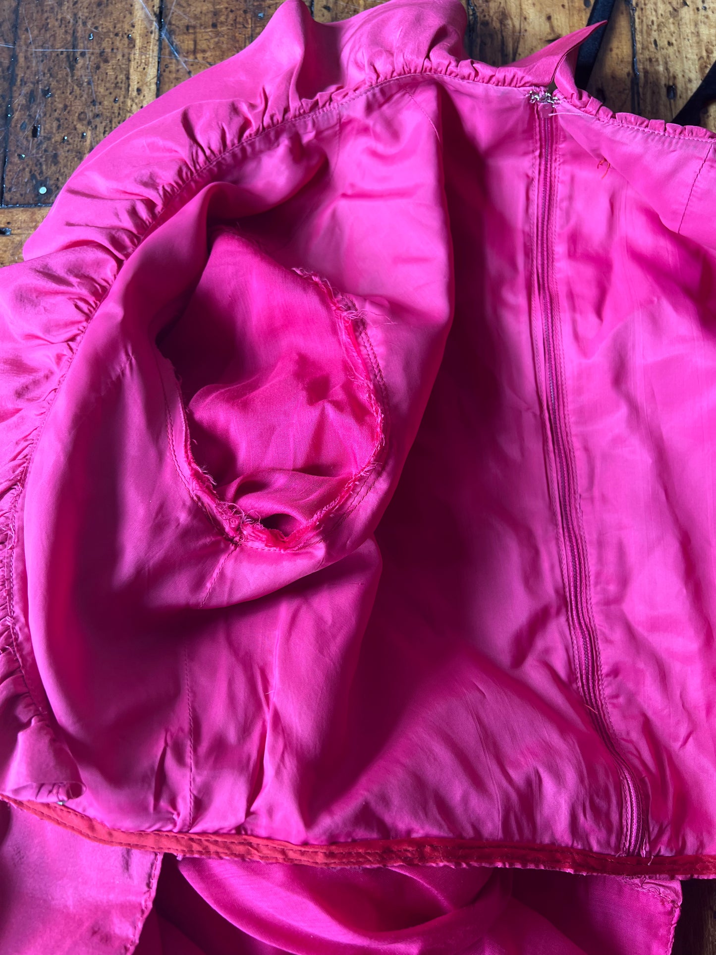 Magenta Pink Silk Jacket