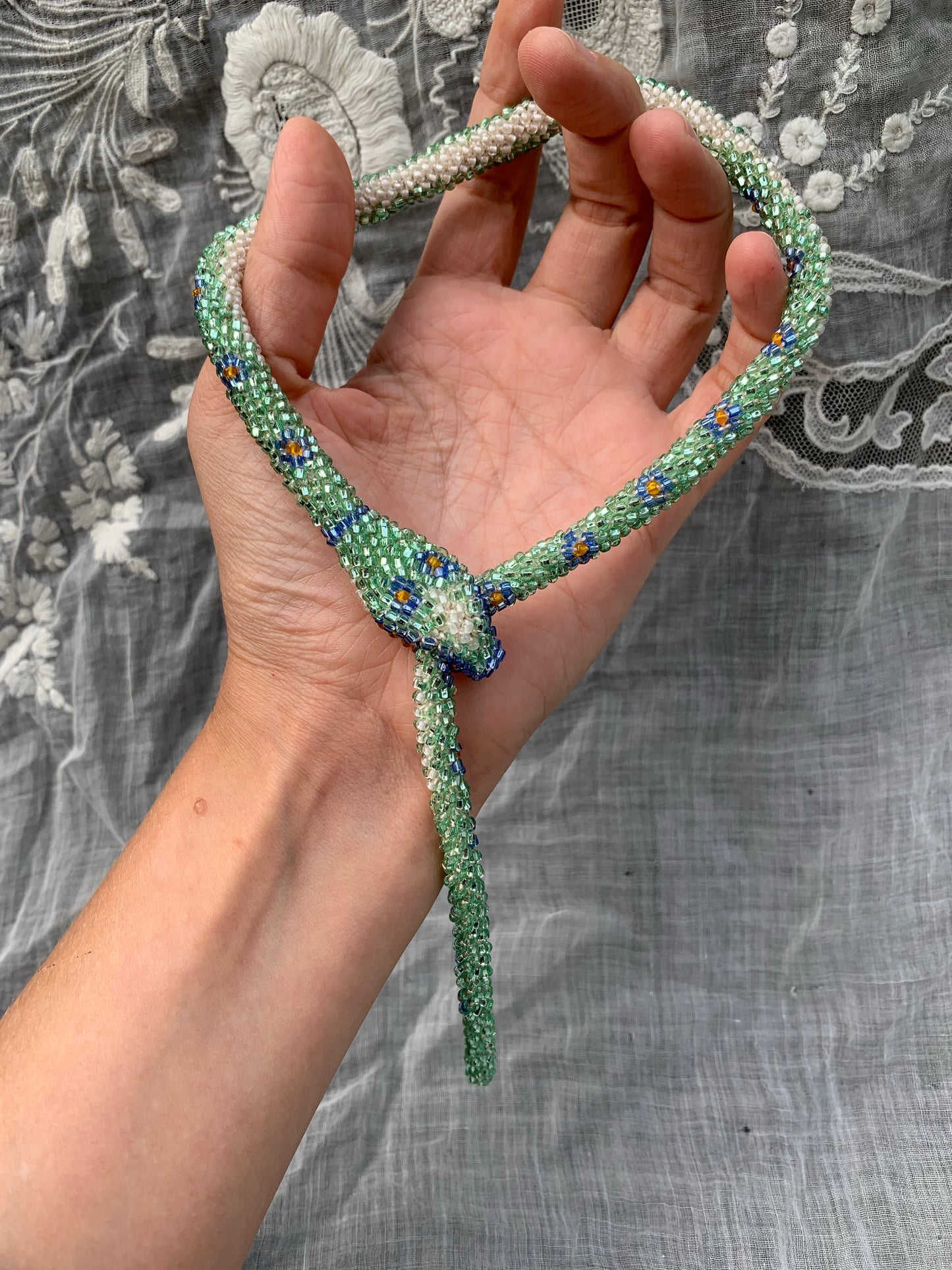 Custom Bead Crochet Snake
