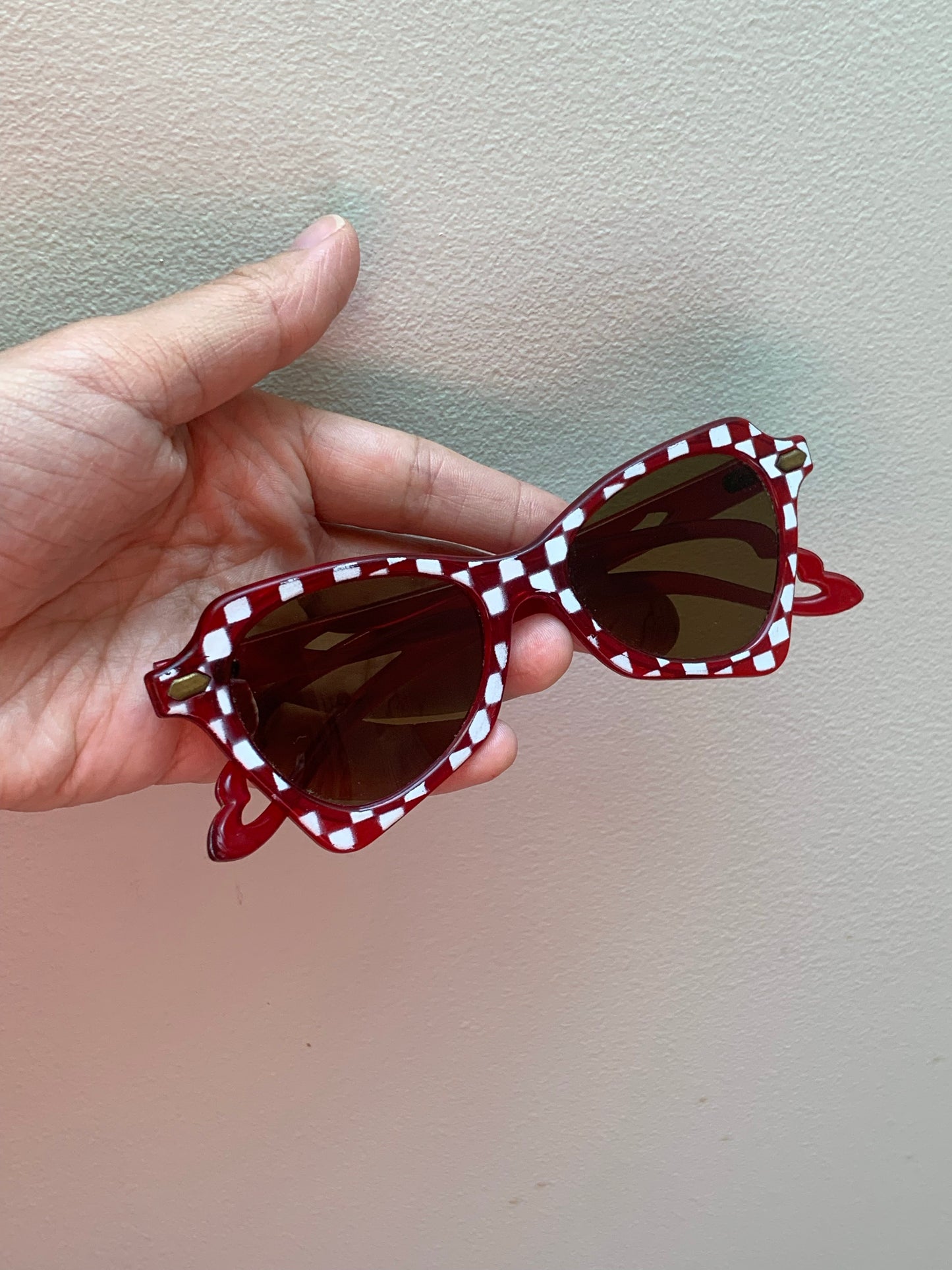 1950s Sunglasses | Red Checker