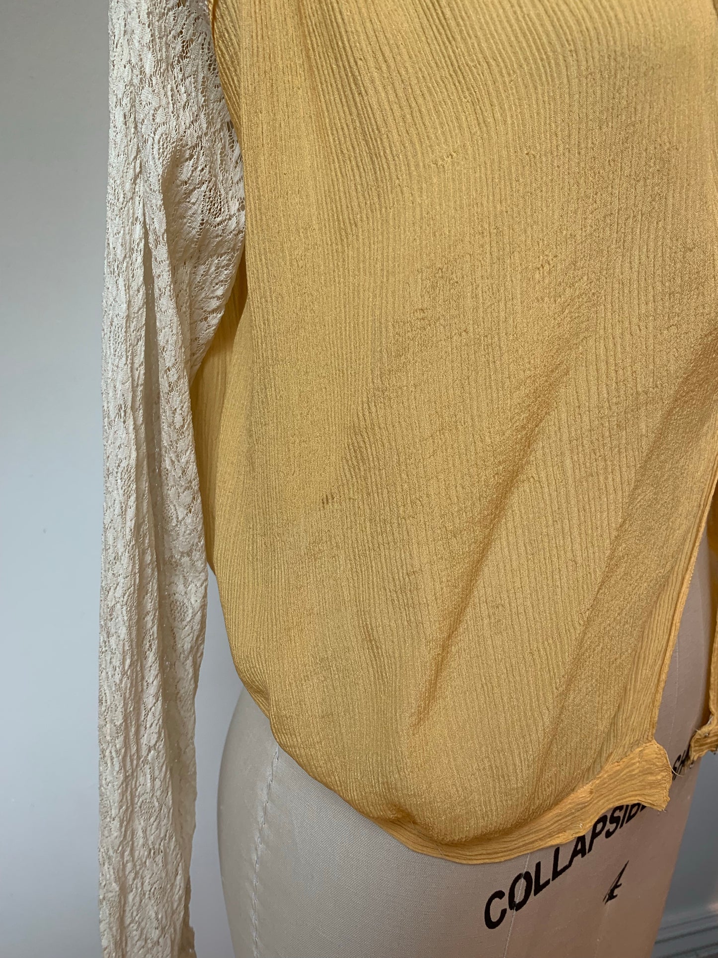 Canary Yellow Edwardian Blouse